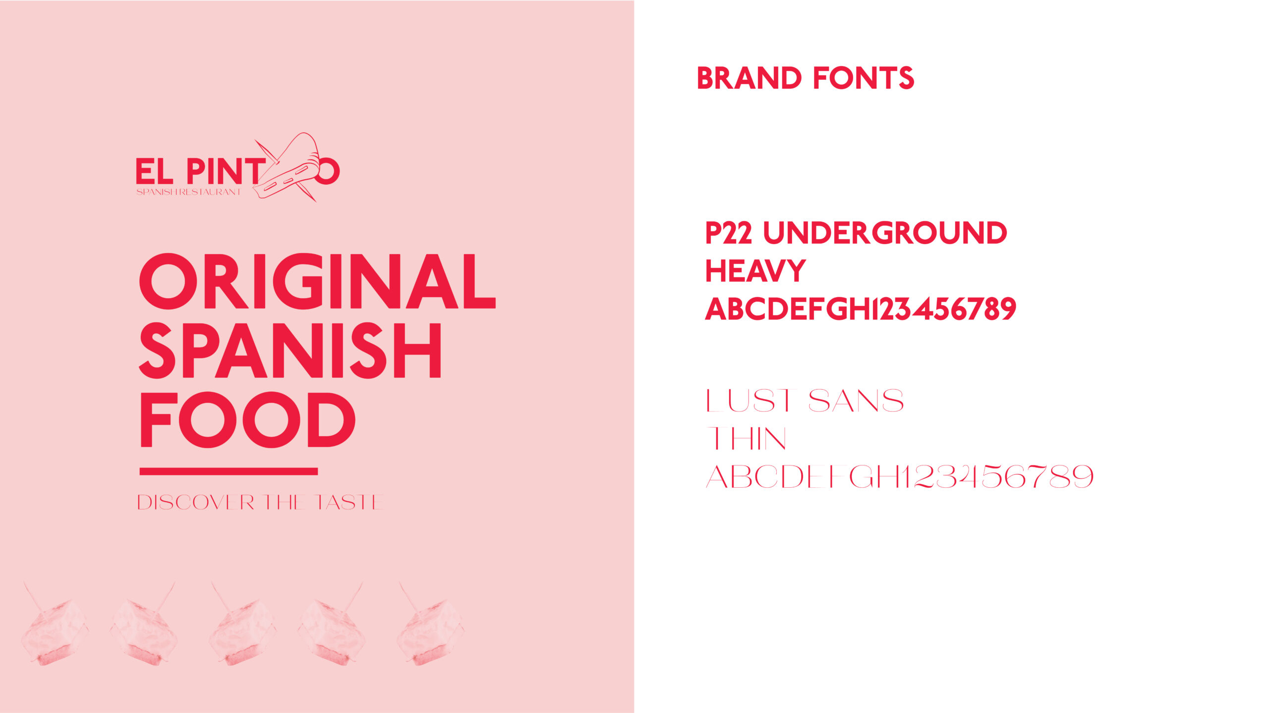 El Pintxo Logo Concept Brand Typography