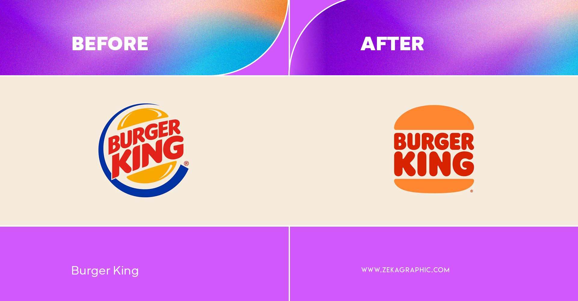 Good Logo Redesign Examples Burger King