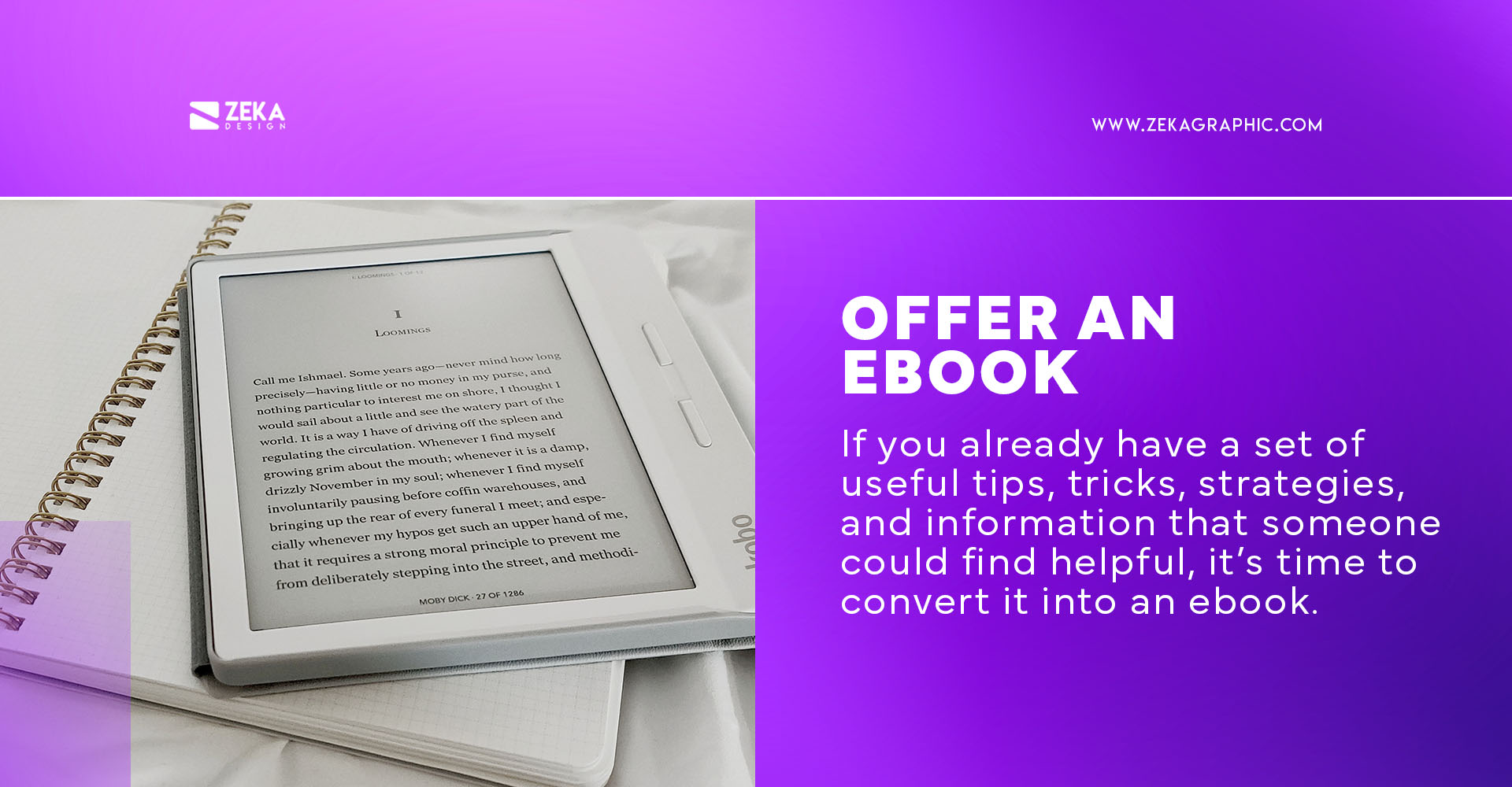 inbound marketing example Offer an Ebook