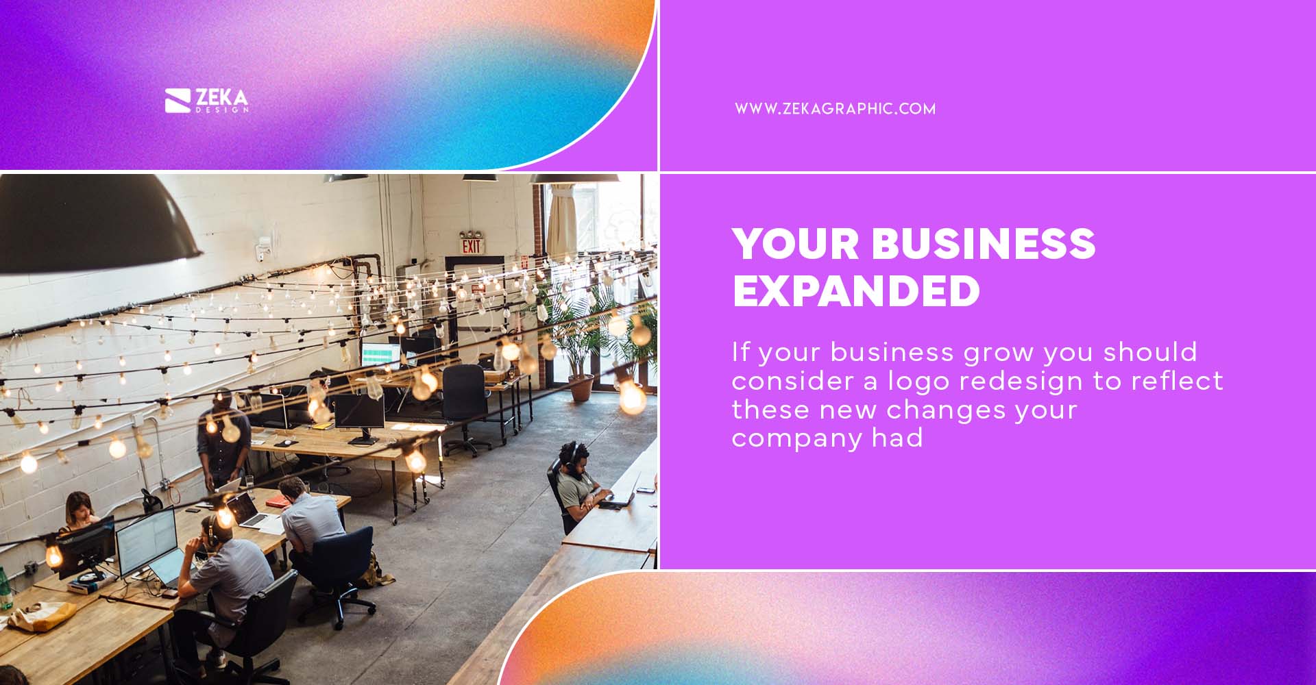 reasons to redesign your logo Your business expanded