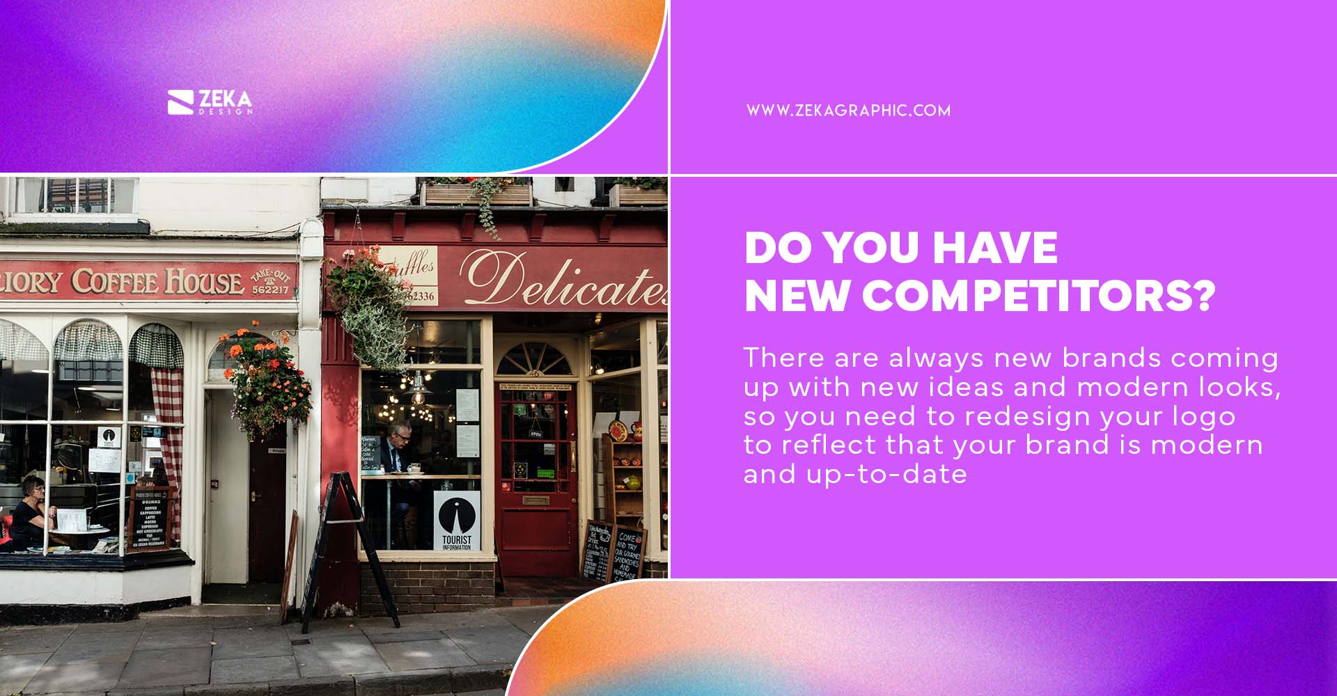 reasons to redesign your logo you have new Competitors