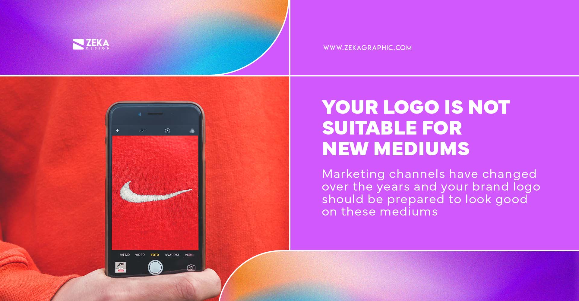 you should redesign your logo if is not suitable for social media