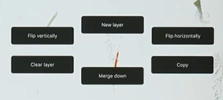 The Quick menu with shortcuts