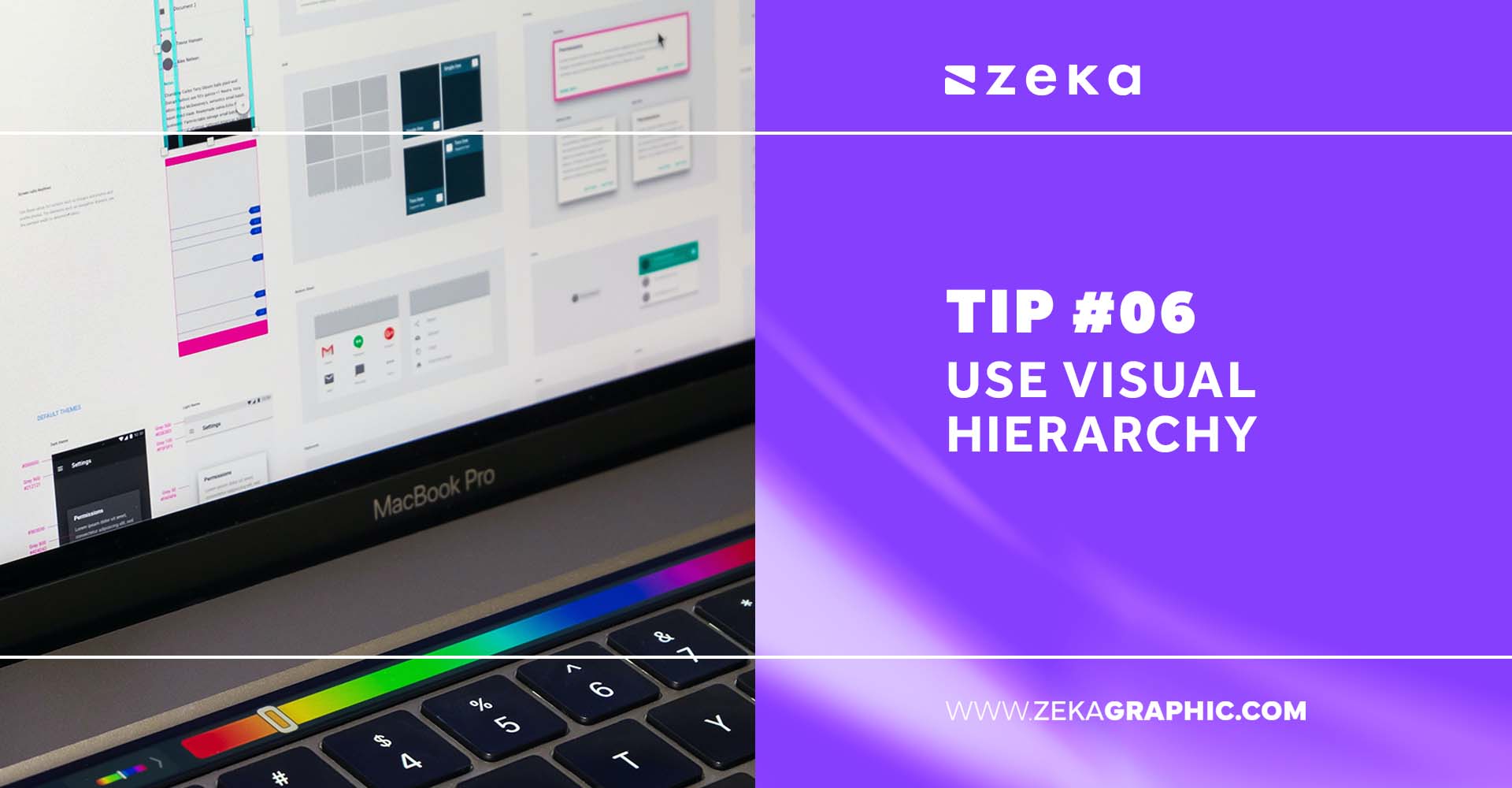 Design Tips for website Use Visual hierarchy