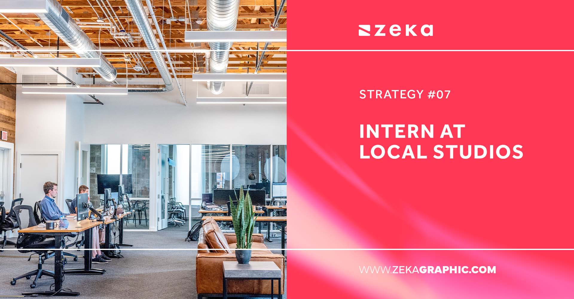 Intern at Local Studios to become a graphic designer