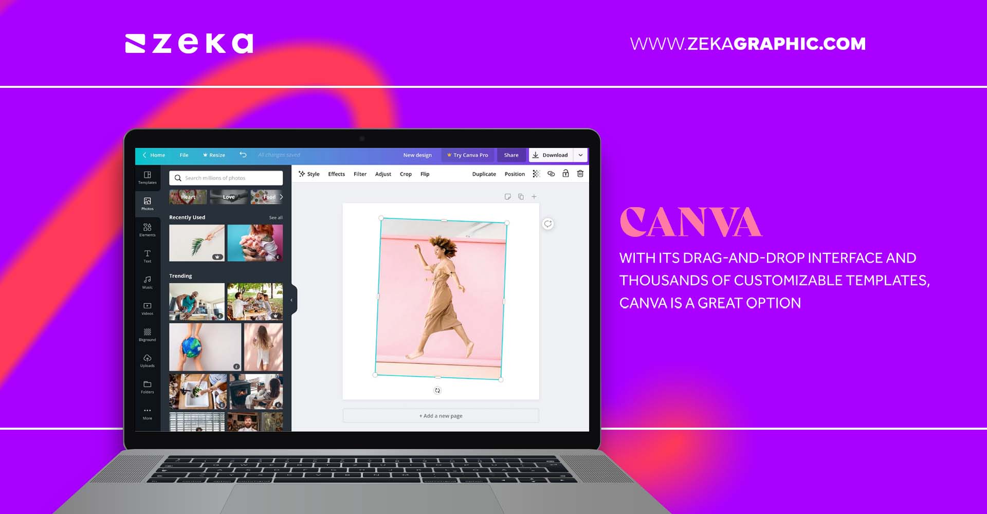 Canva best online design tools for non designers