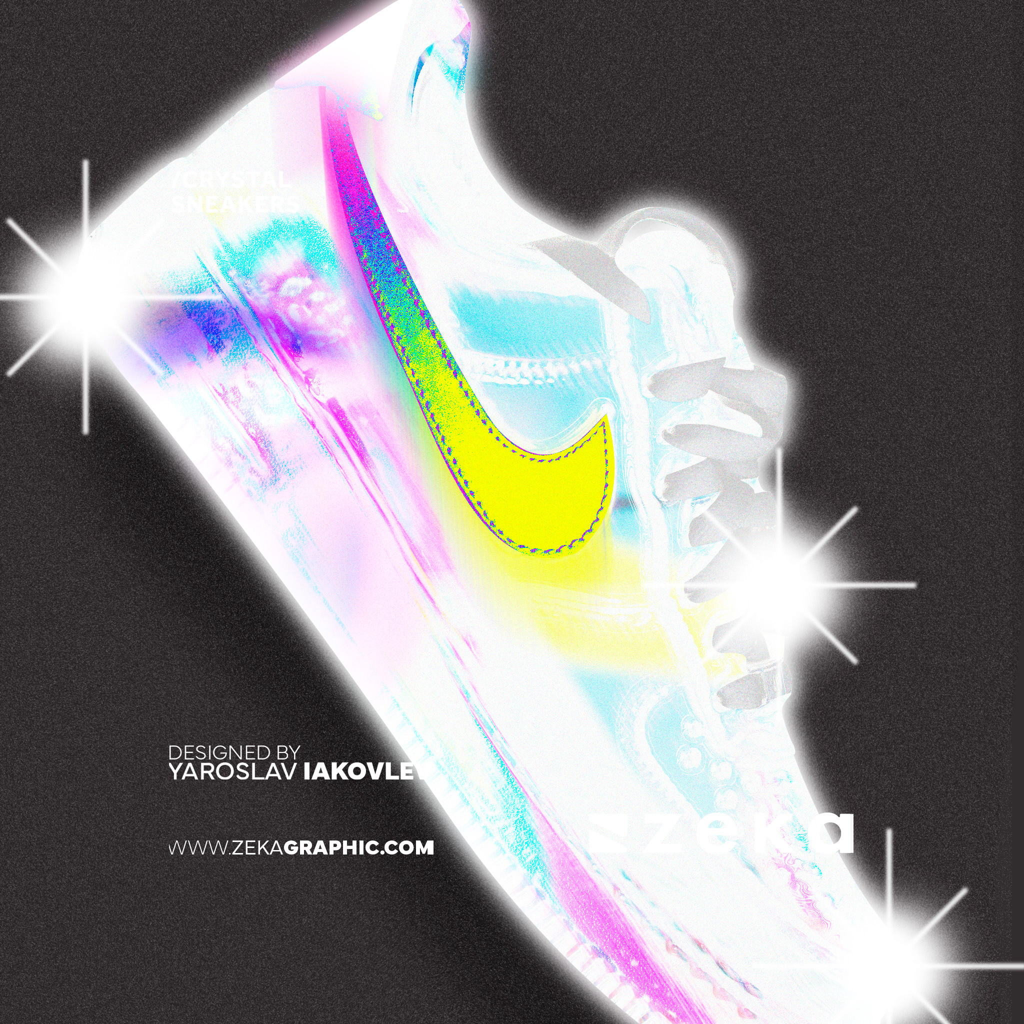 Crystal Sneakers Graphic Design Inspiration by Zeka Design