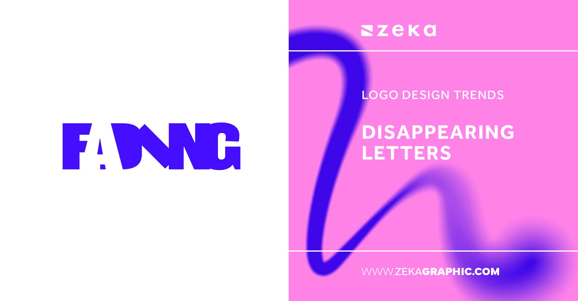 Logo Design Trends 2023 Disappearing Letters