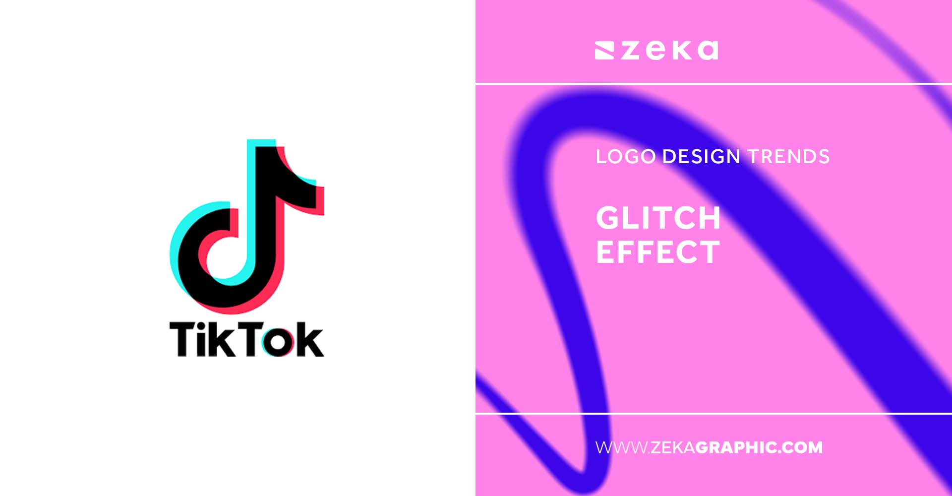 Logo Design Trends 2023 Glitch Effect
