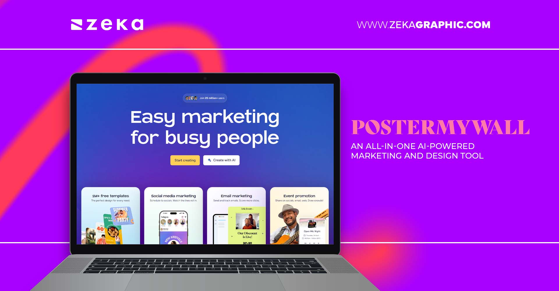 PosterMyWall An all-in-one AI-powered marketing and design tool