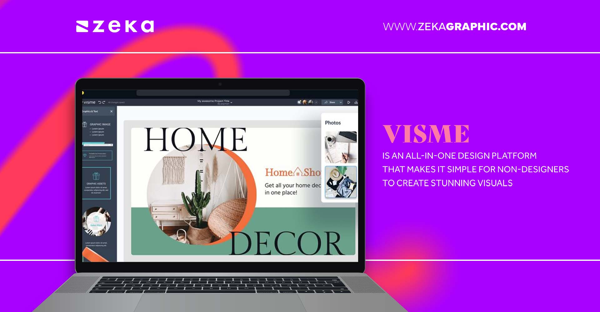 Visme best online design tools for non designers