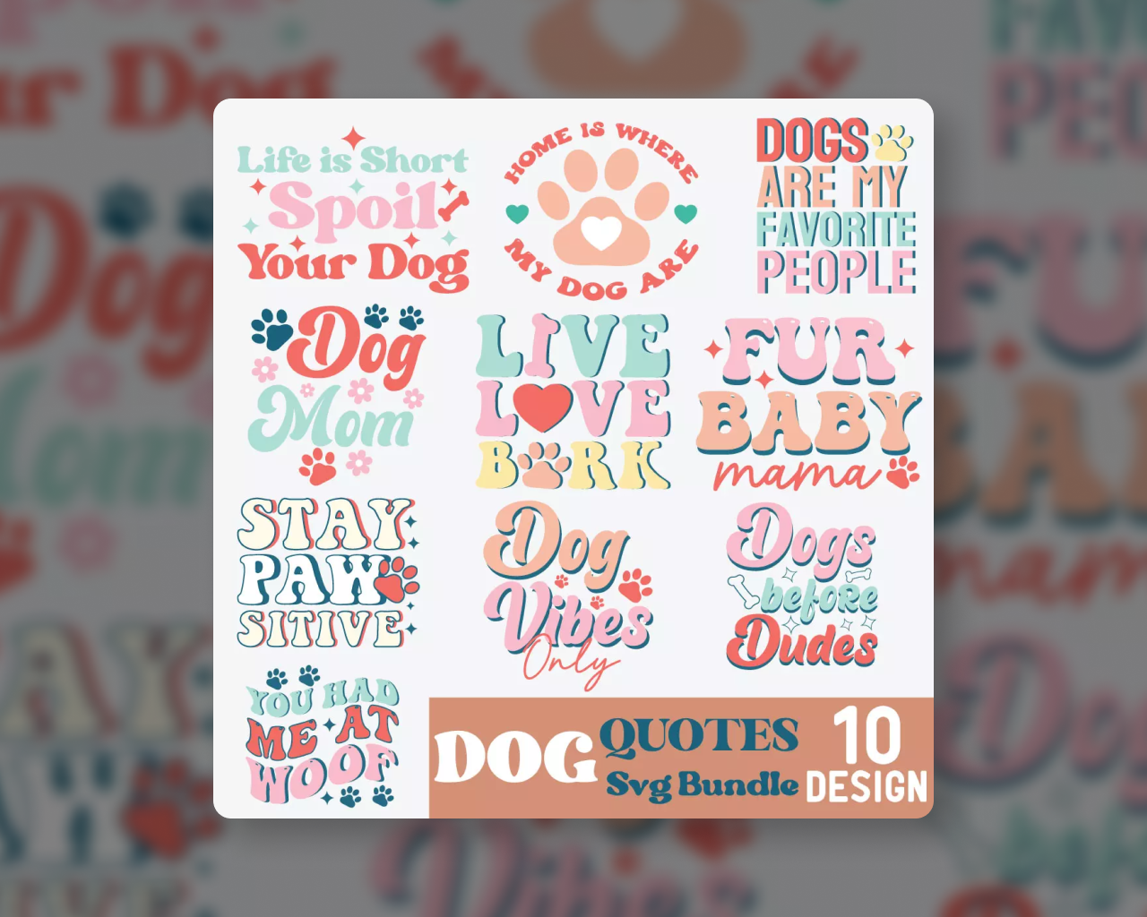 1 - Dog Quotes SVG Bundle