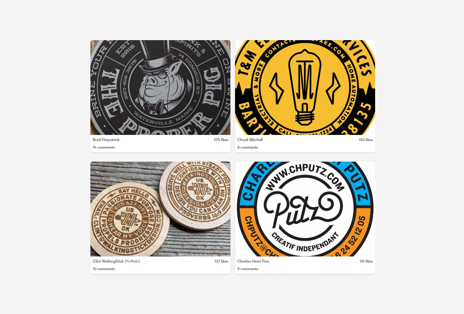 Circular Logo Design with Draplin Combine Type & Icons in a Classic Shape Projects
