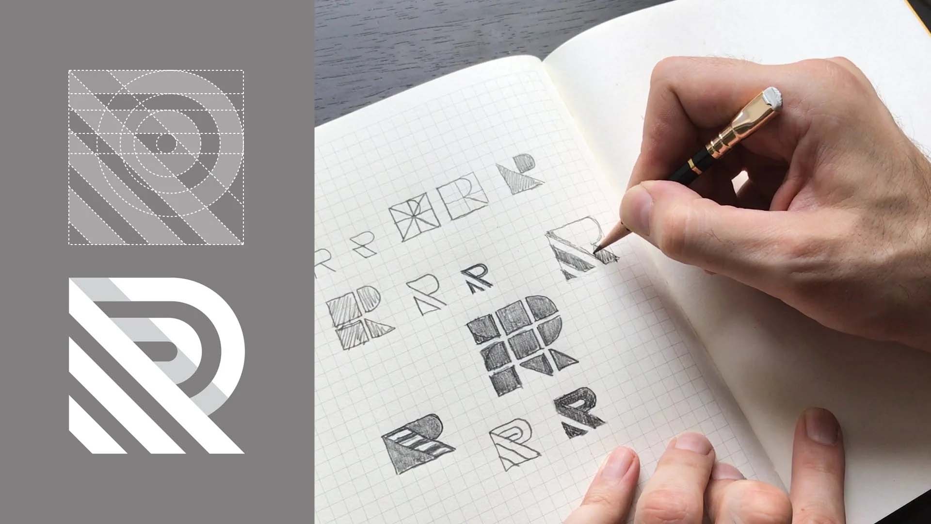 Logo Design with Grids Timeless Style from Simple Shapes
