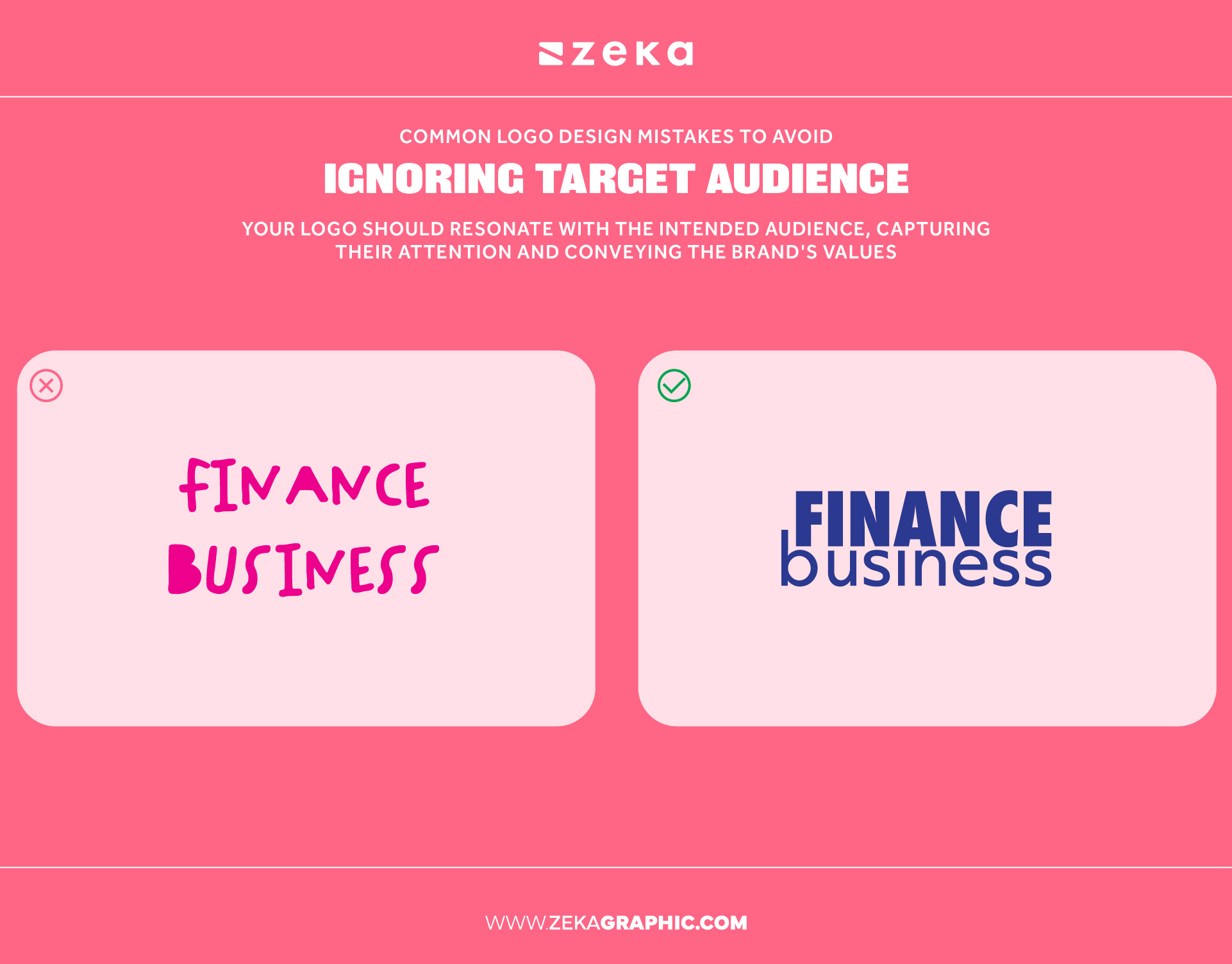 Ignoring Target Audience Logo design mistakes