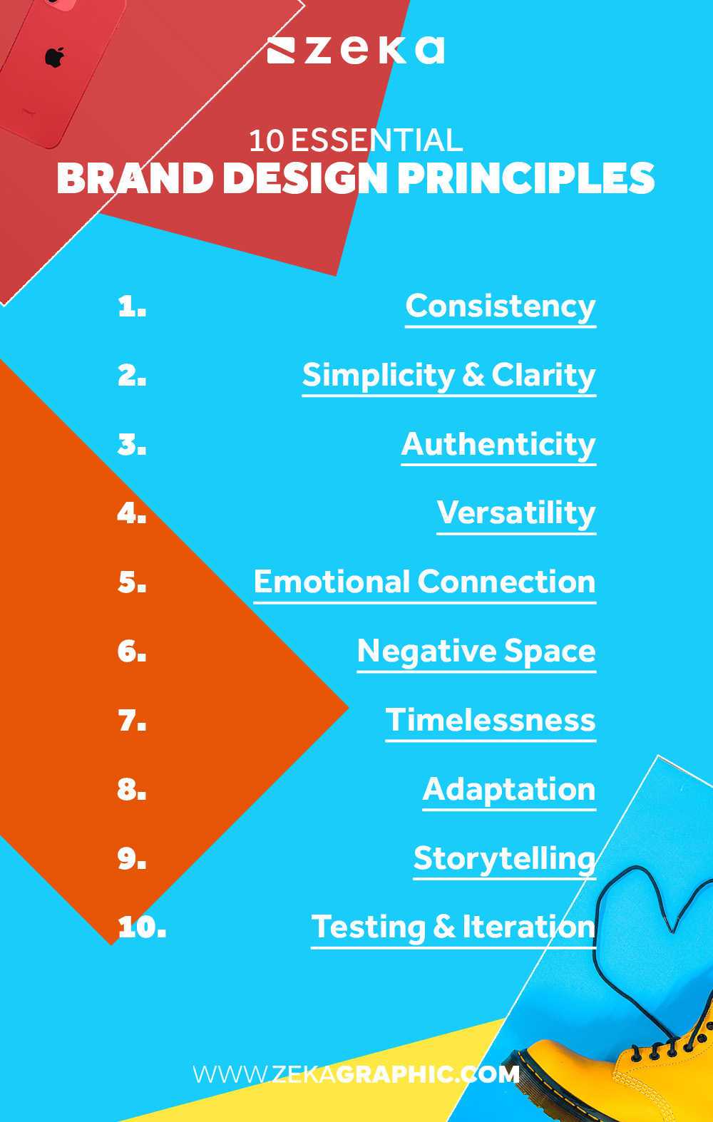 10 Brand Design Principles Infographic