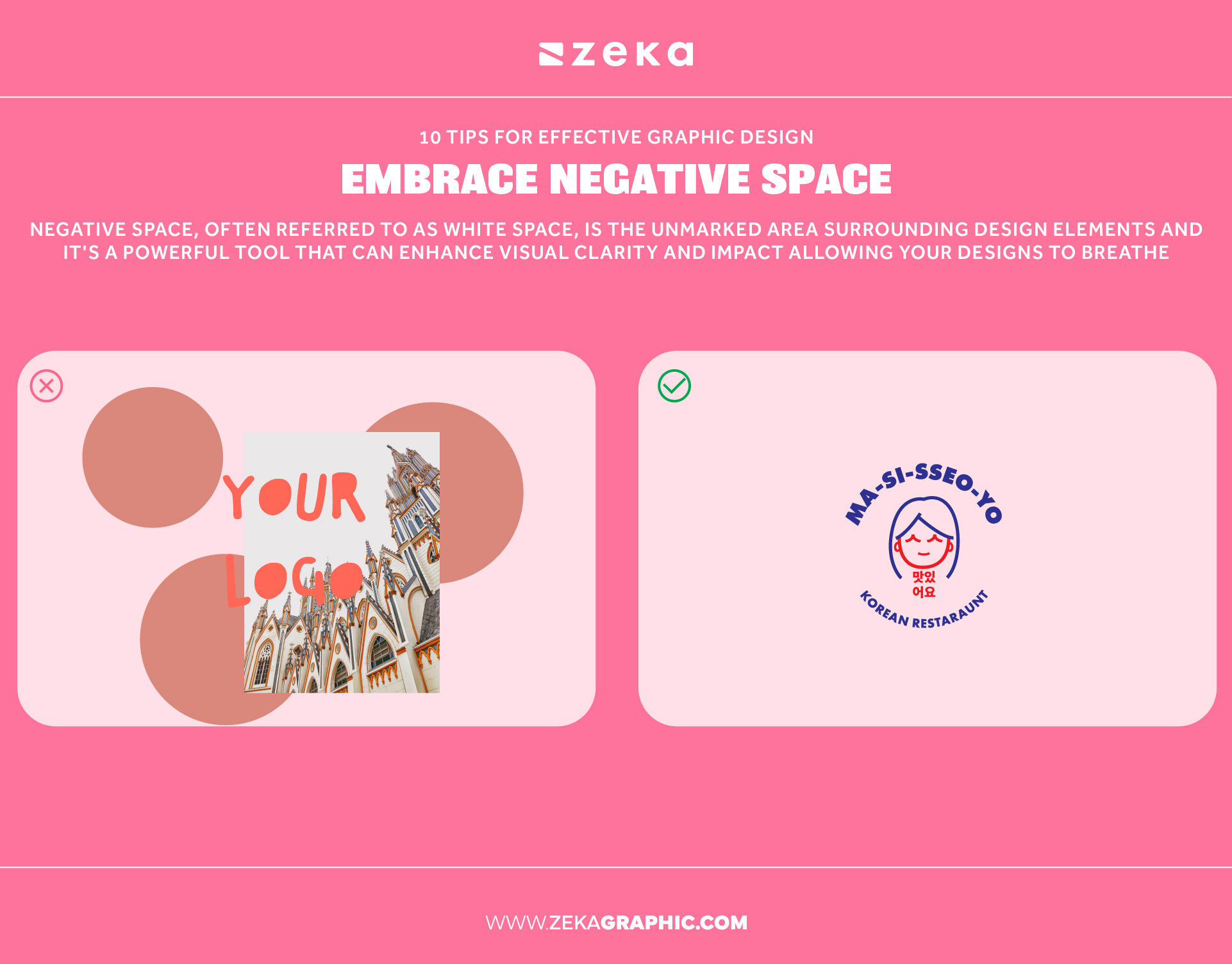 Embrace Negative Space in graphic design