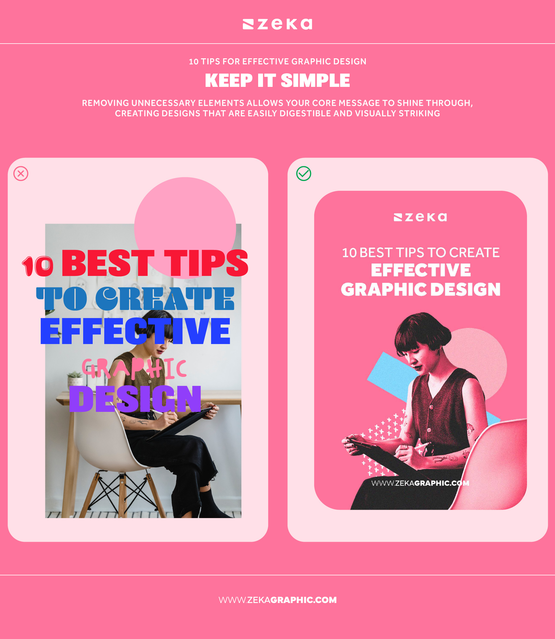 Keep It Simple for eye-catching graphic design projects