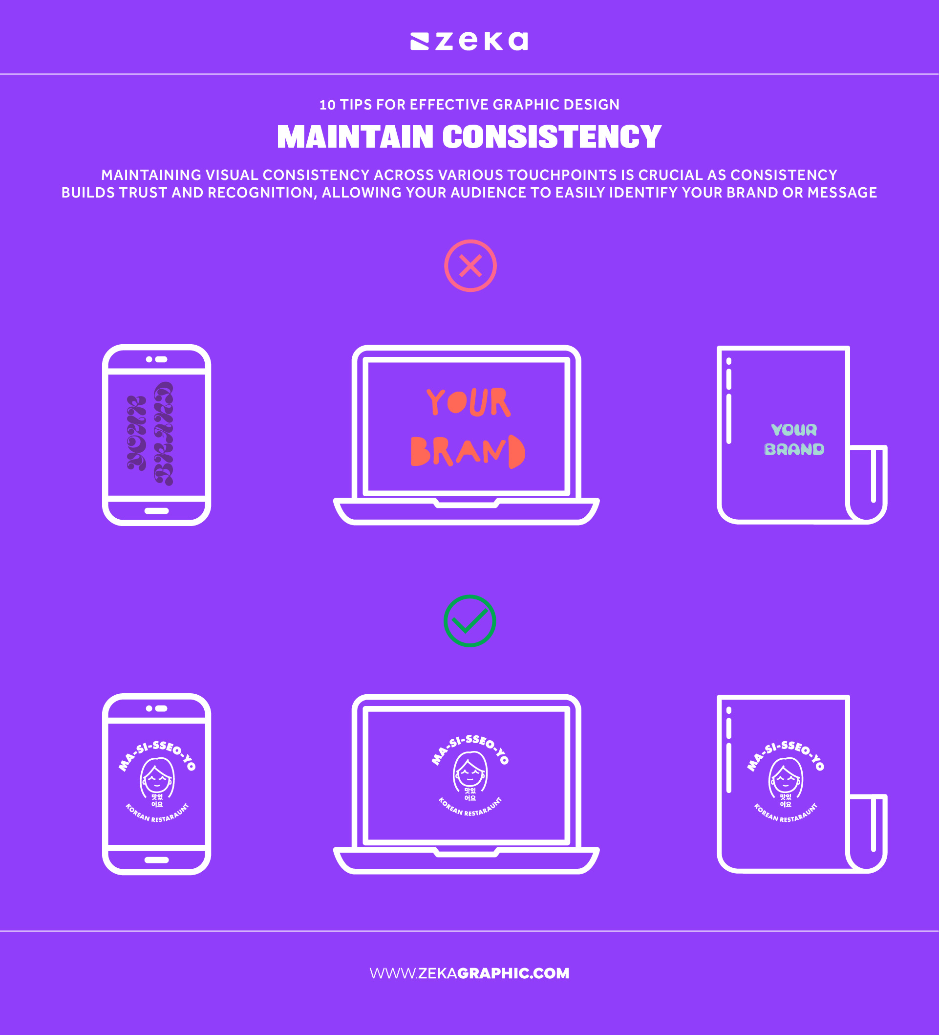 Maintain Consistency for effective graphic design