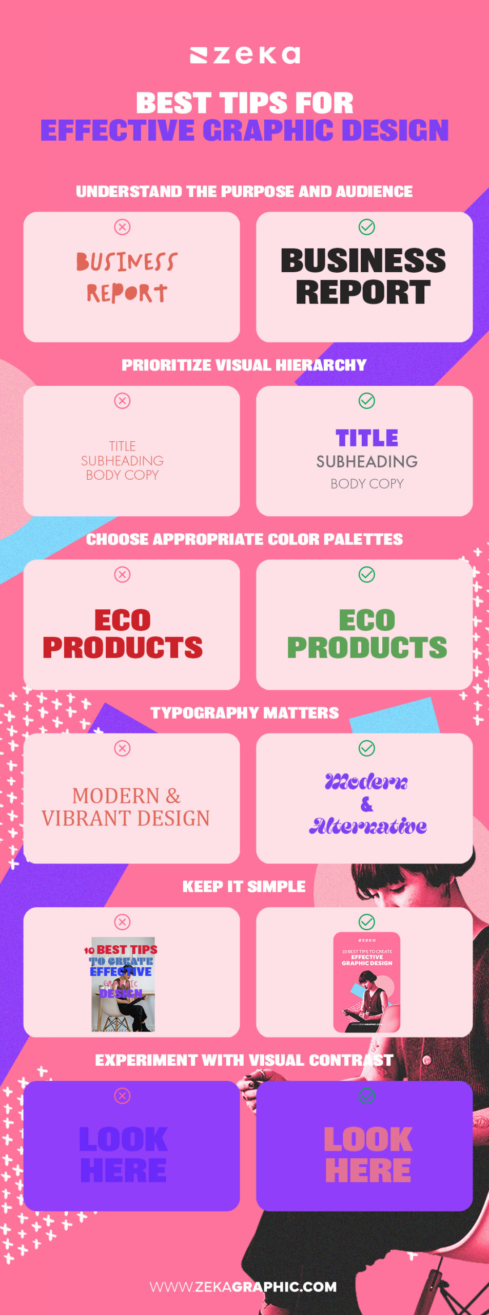 best tips for effective graphic design infographic