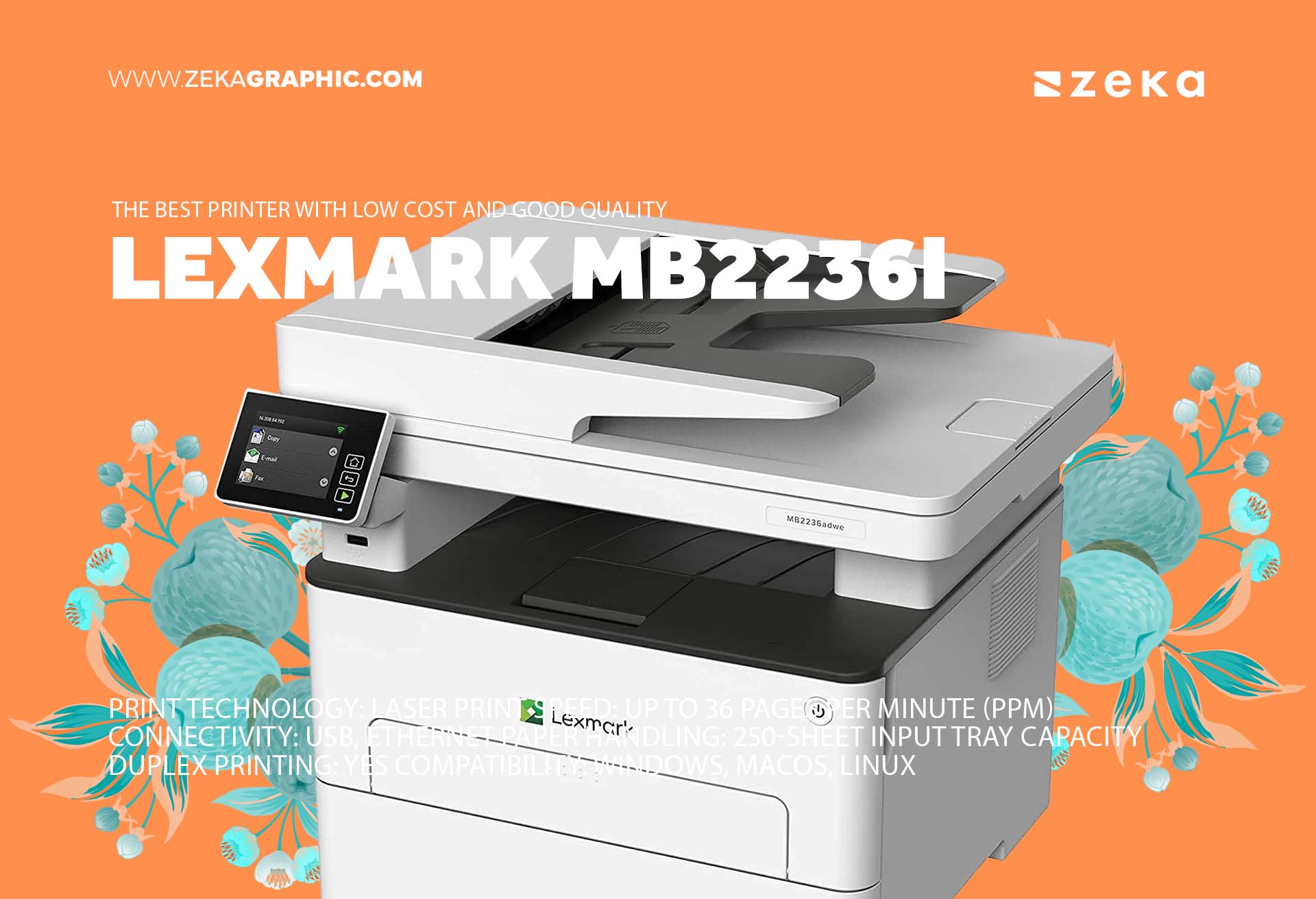 Lexmark MB2236i The best printer with low cost and good quality