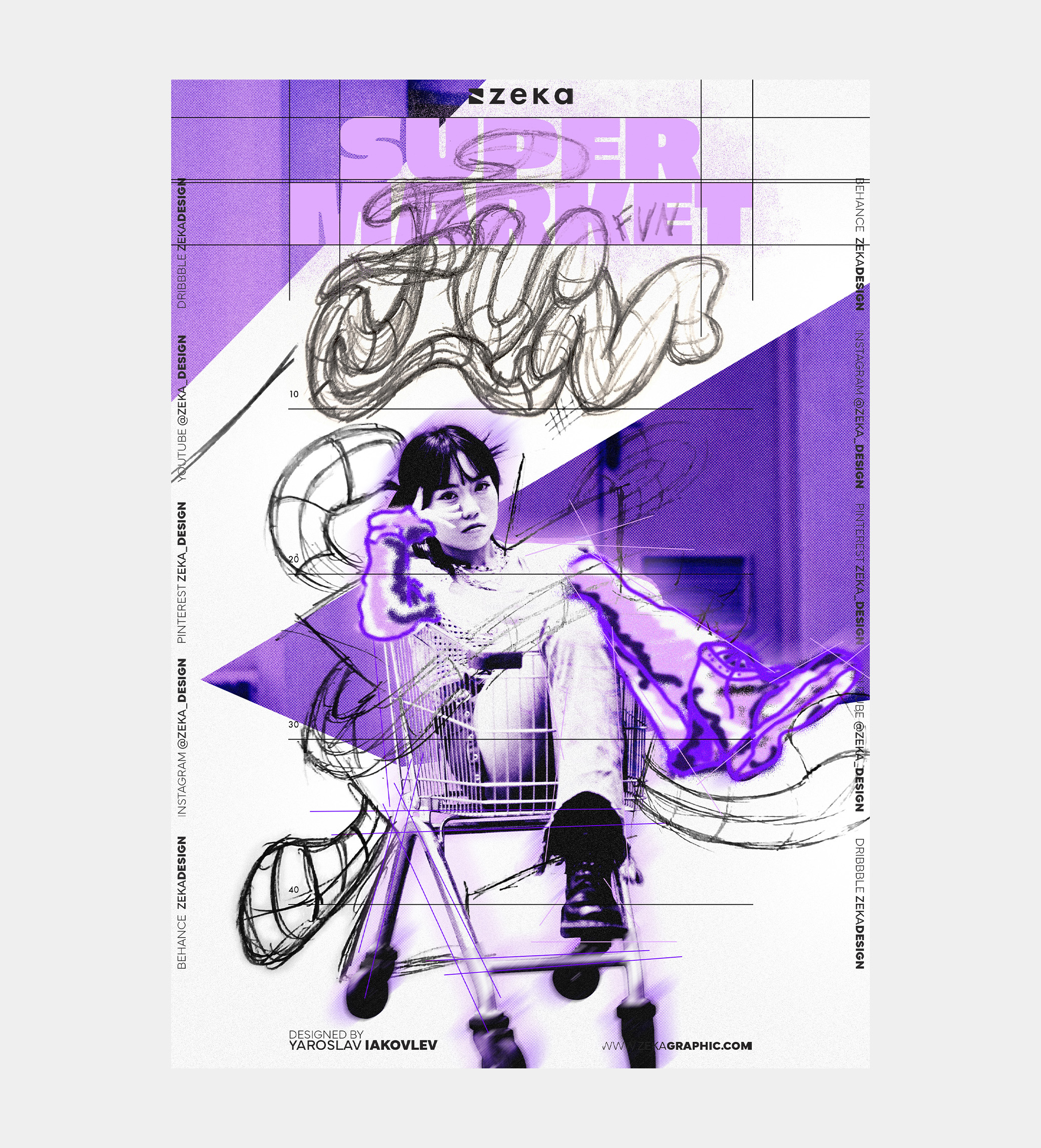 Sketch Pencil Drawings Poster 05 Inspiration by Zeka Design