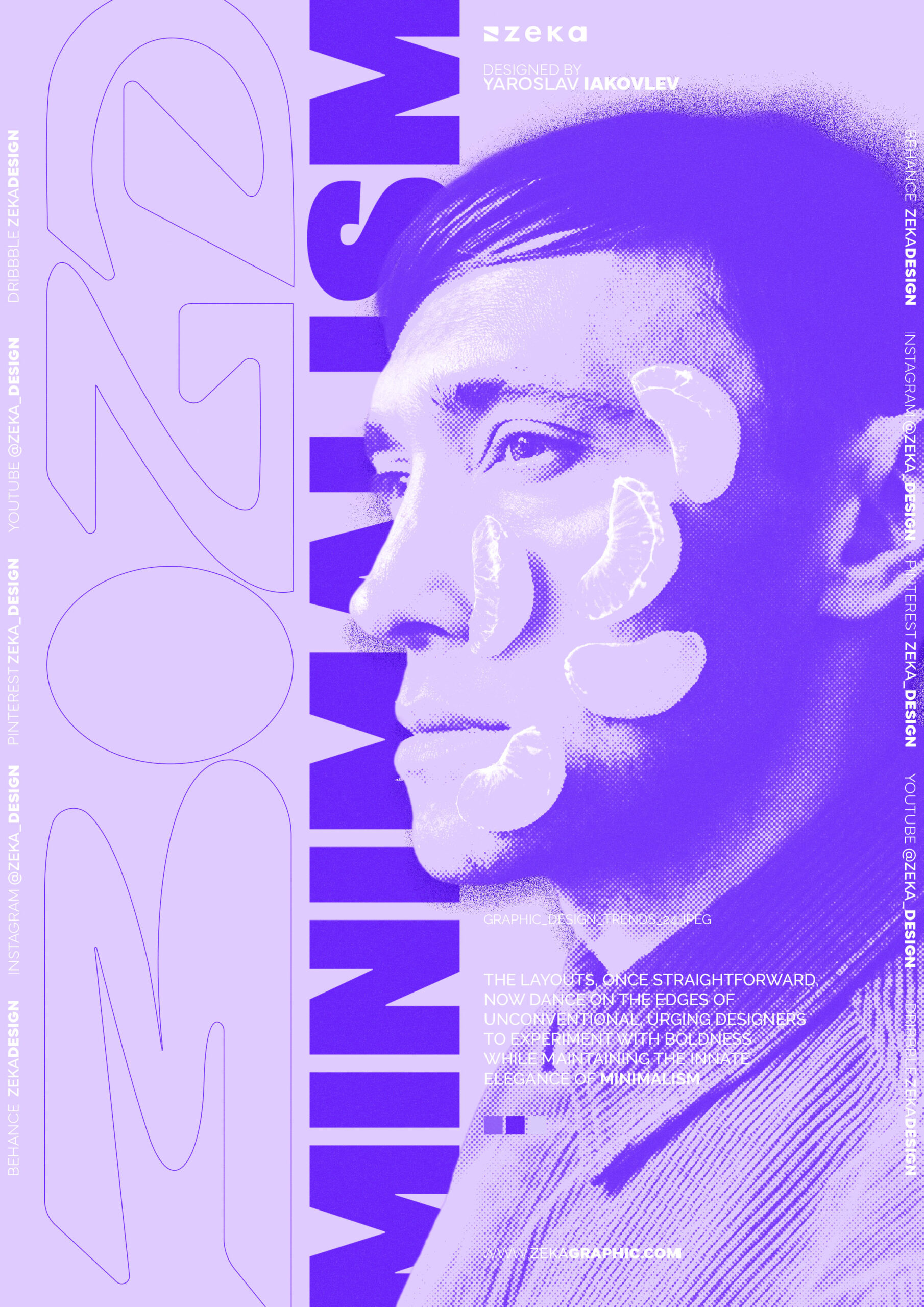 Bold Minimalism Graphic Design Trends 2024