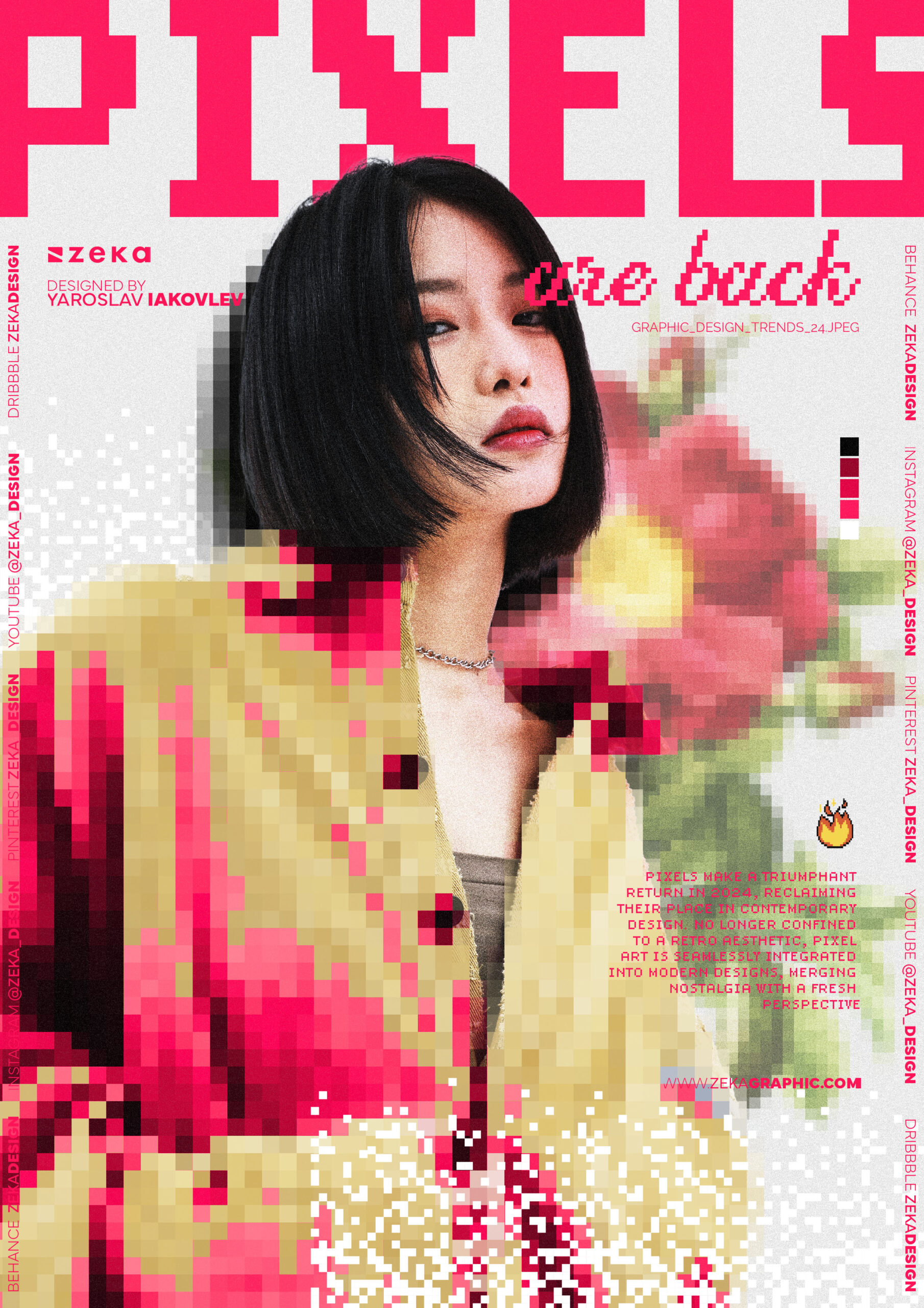 Pixels Come Back Graphic Design Trends 2024