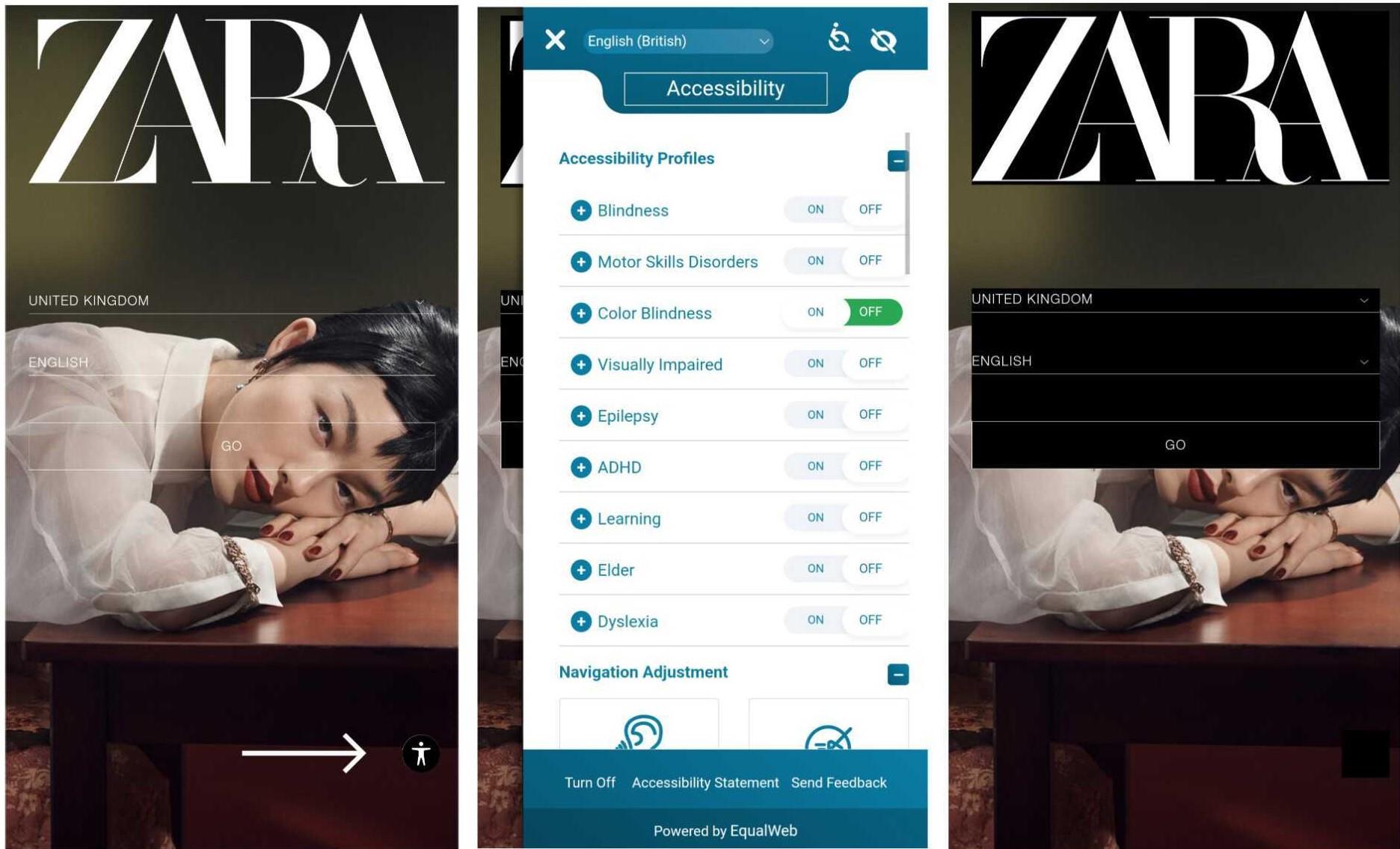 Accessibility for All Users zara