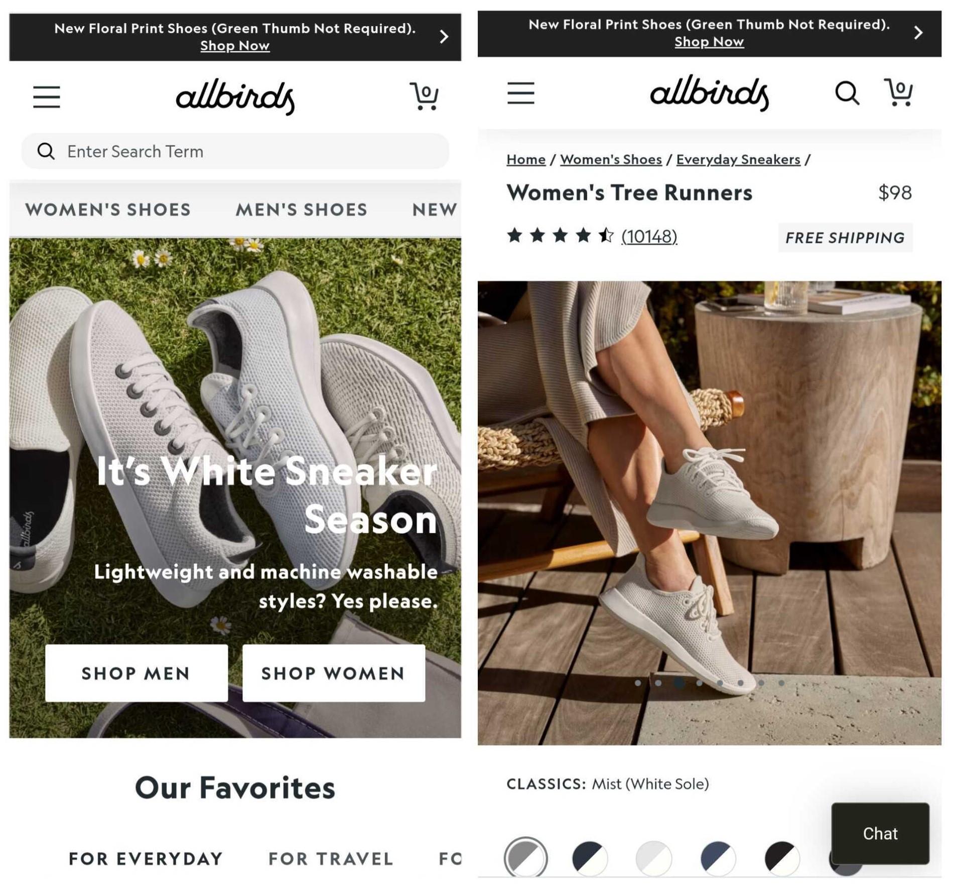Emphasizing Brand Consistency allbirds