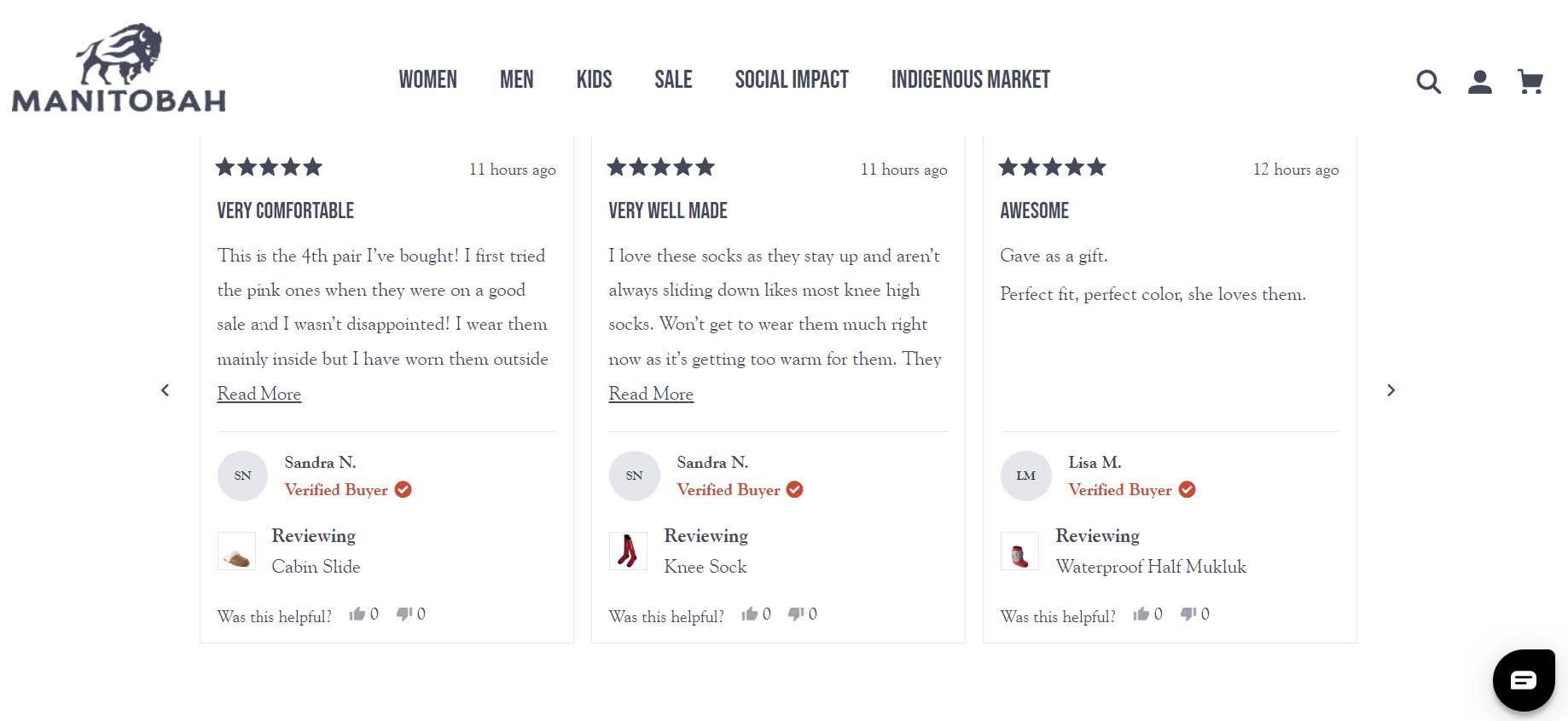 Redesigning for Conversions trust signals manitobah mukluks