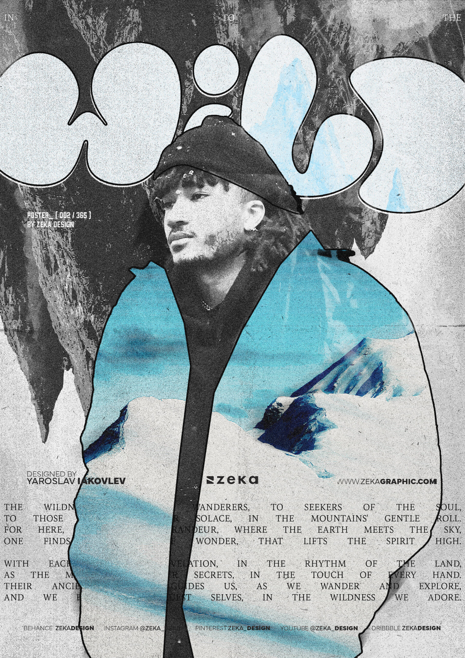 0002 Into the wild Poster Design by Zeka Design