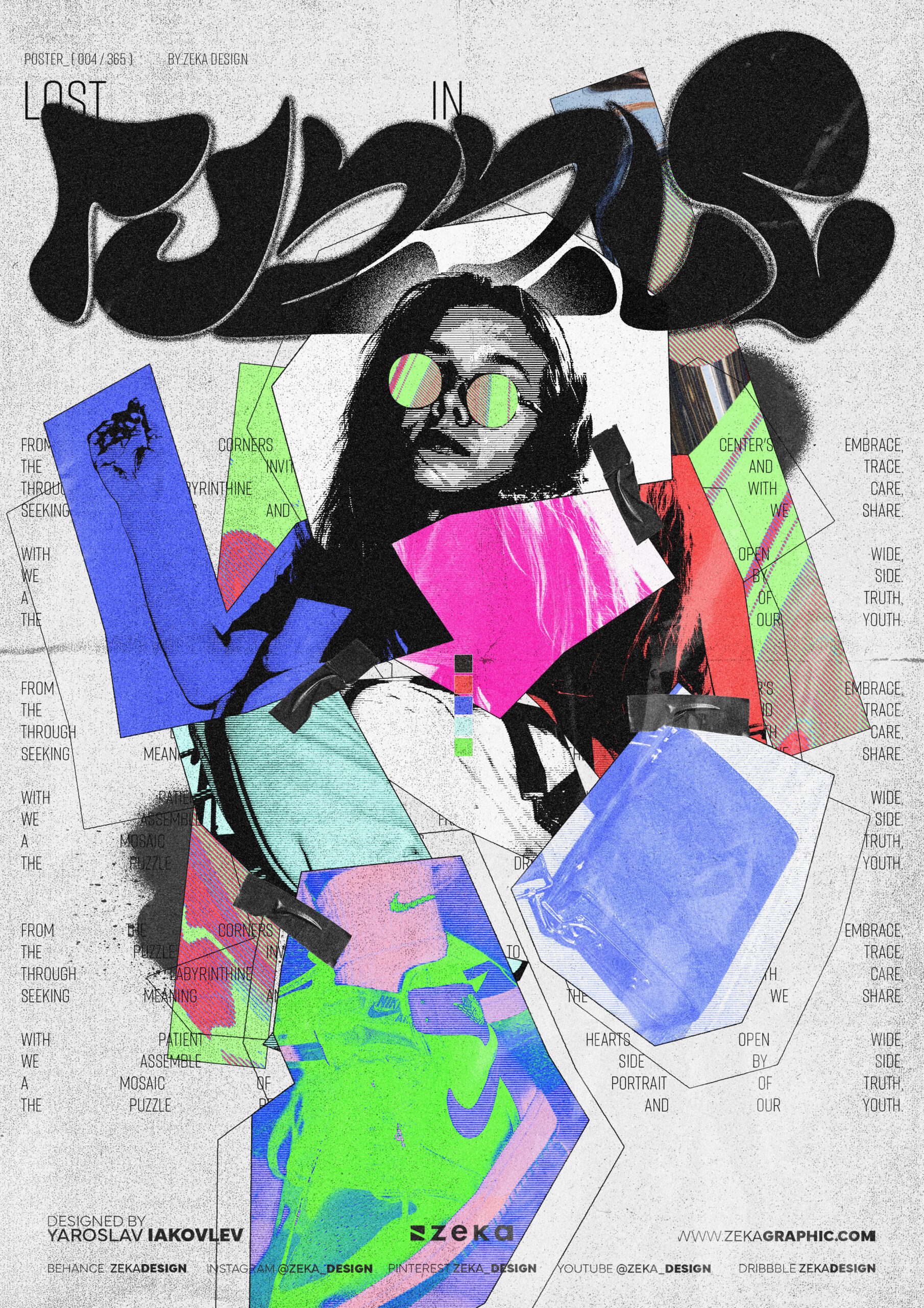 0004 Lost in Puzzle Poster Design by Zeka Design