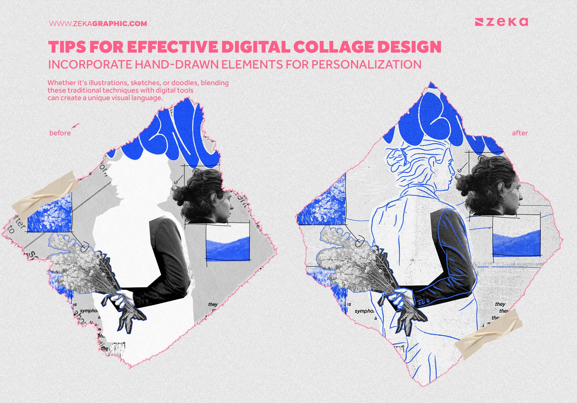 Tips for Effective Digital Collage Incorporate Hand-Drawn Elements for Personalization