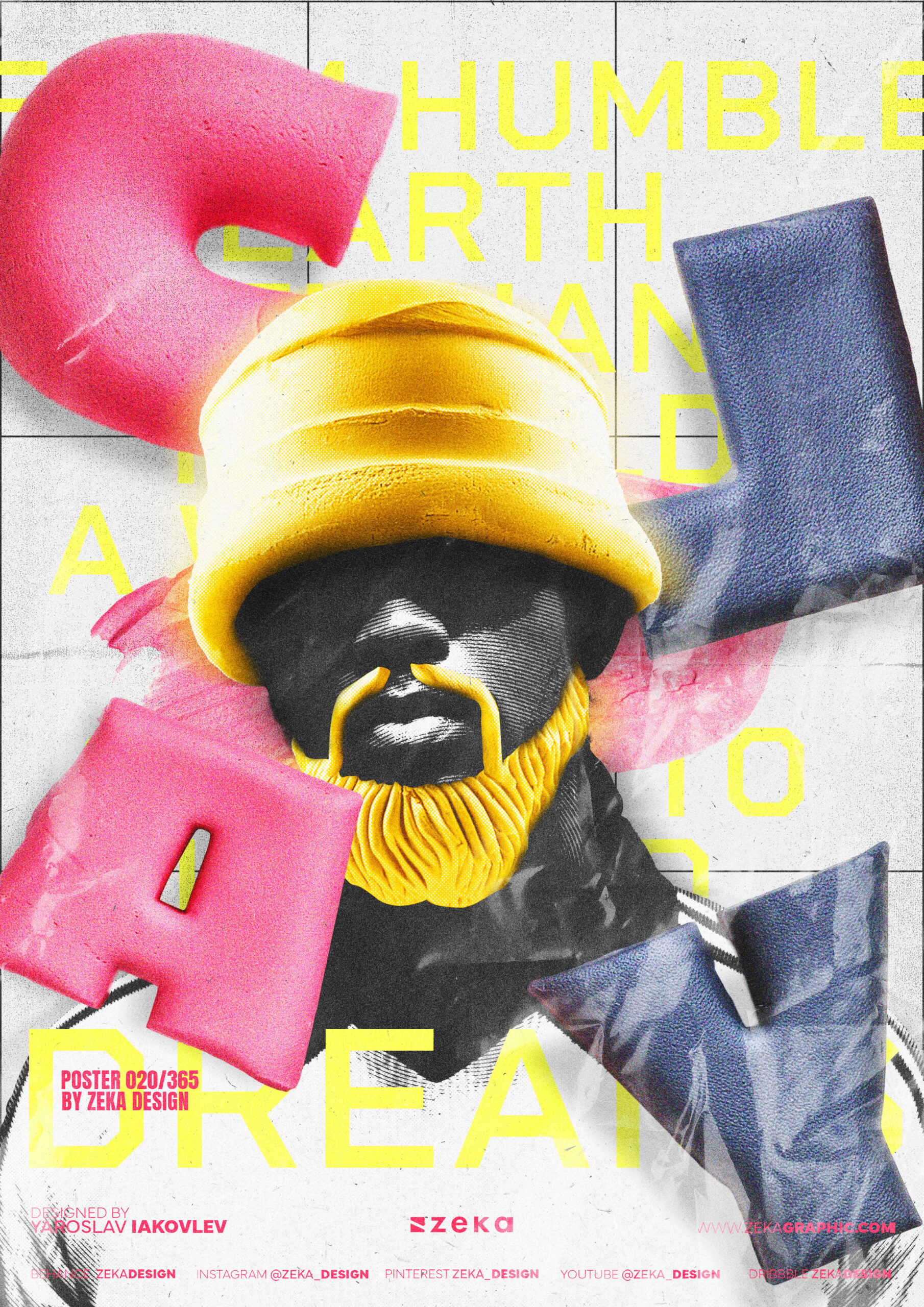 0020 Clay Poster Design Inspiration by Zeka Design