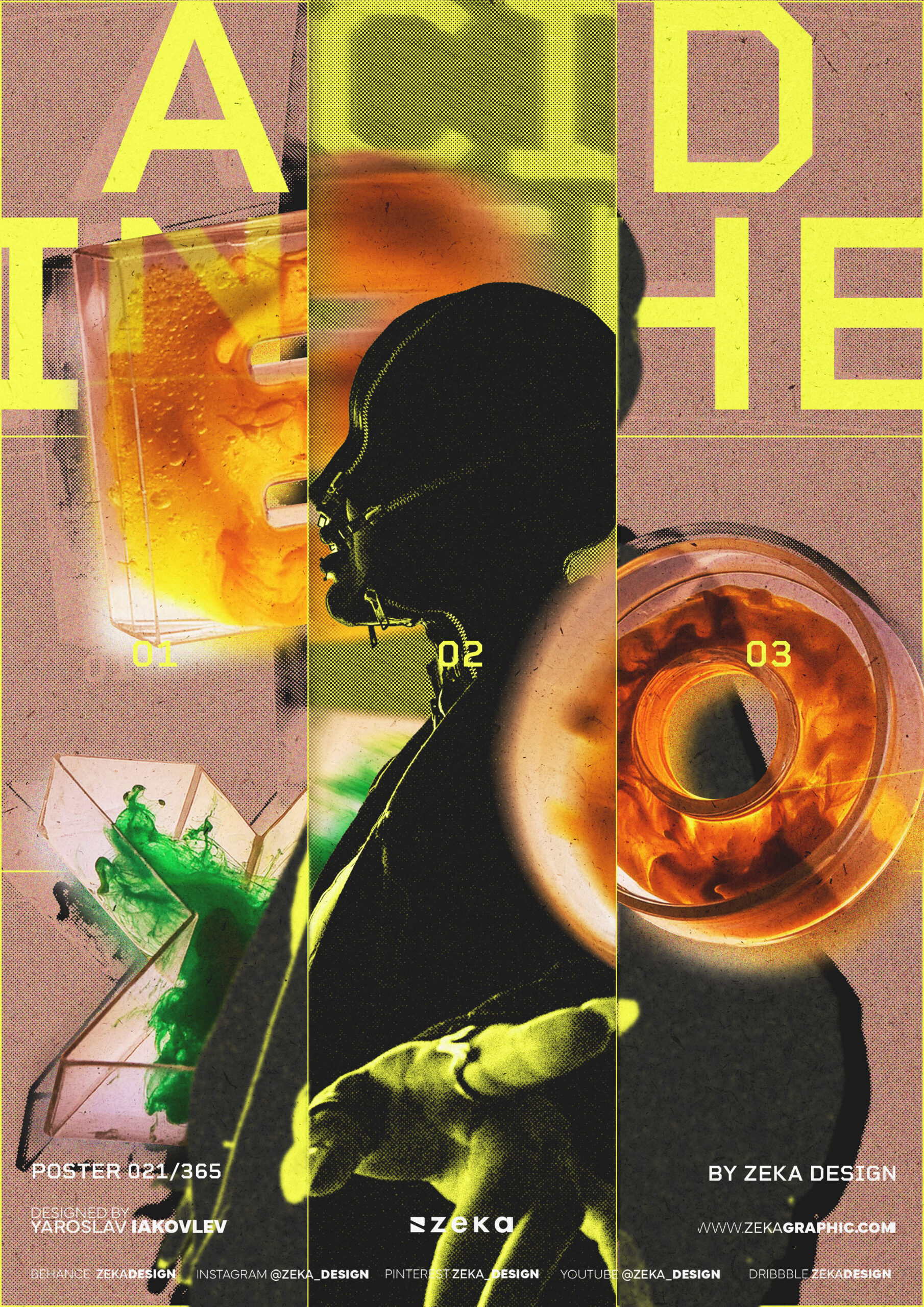 0021 Acid in the Box Poster Design Inspiration by Zeka Design