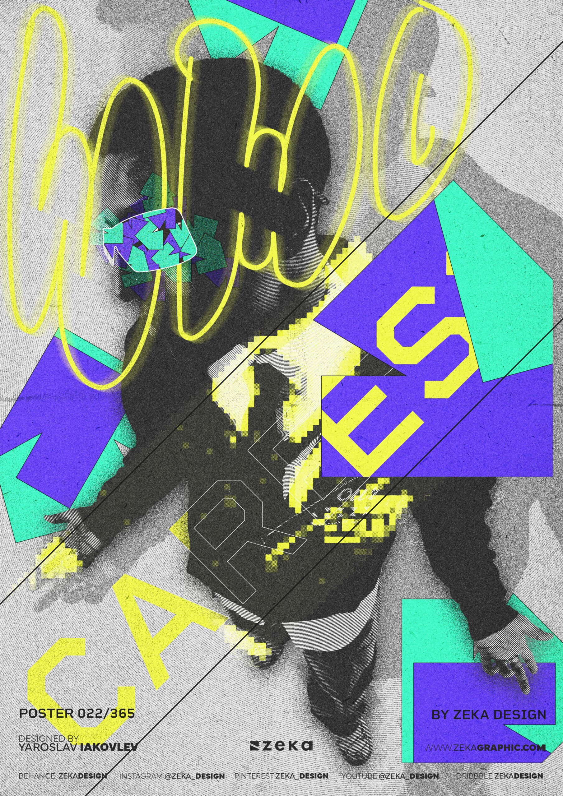 0022 Who cares Poster Design Inspiration by Zeka Design