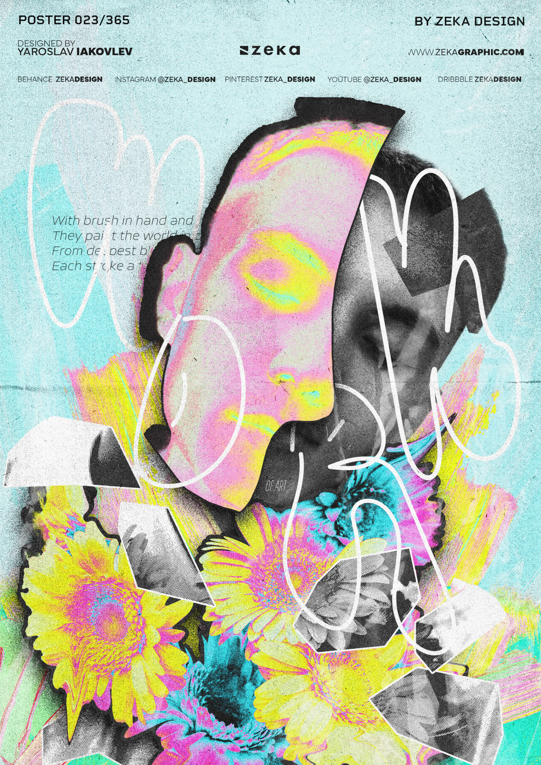 0023 Work of Art Poster Design Inspiration by Zeka Design