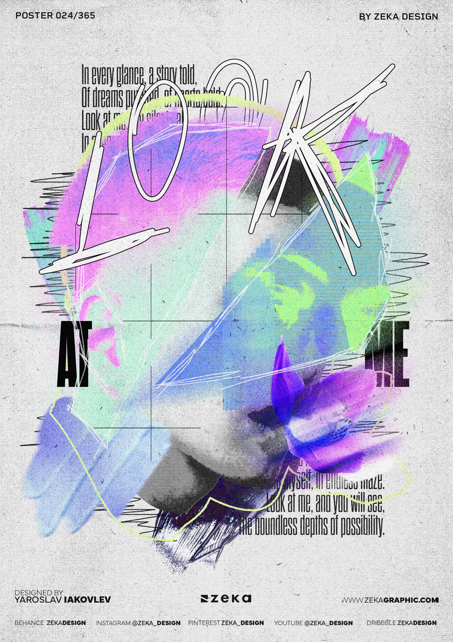 0024 Look At Me Poster Design Inspiration by Zeka Design