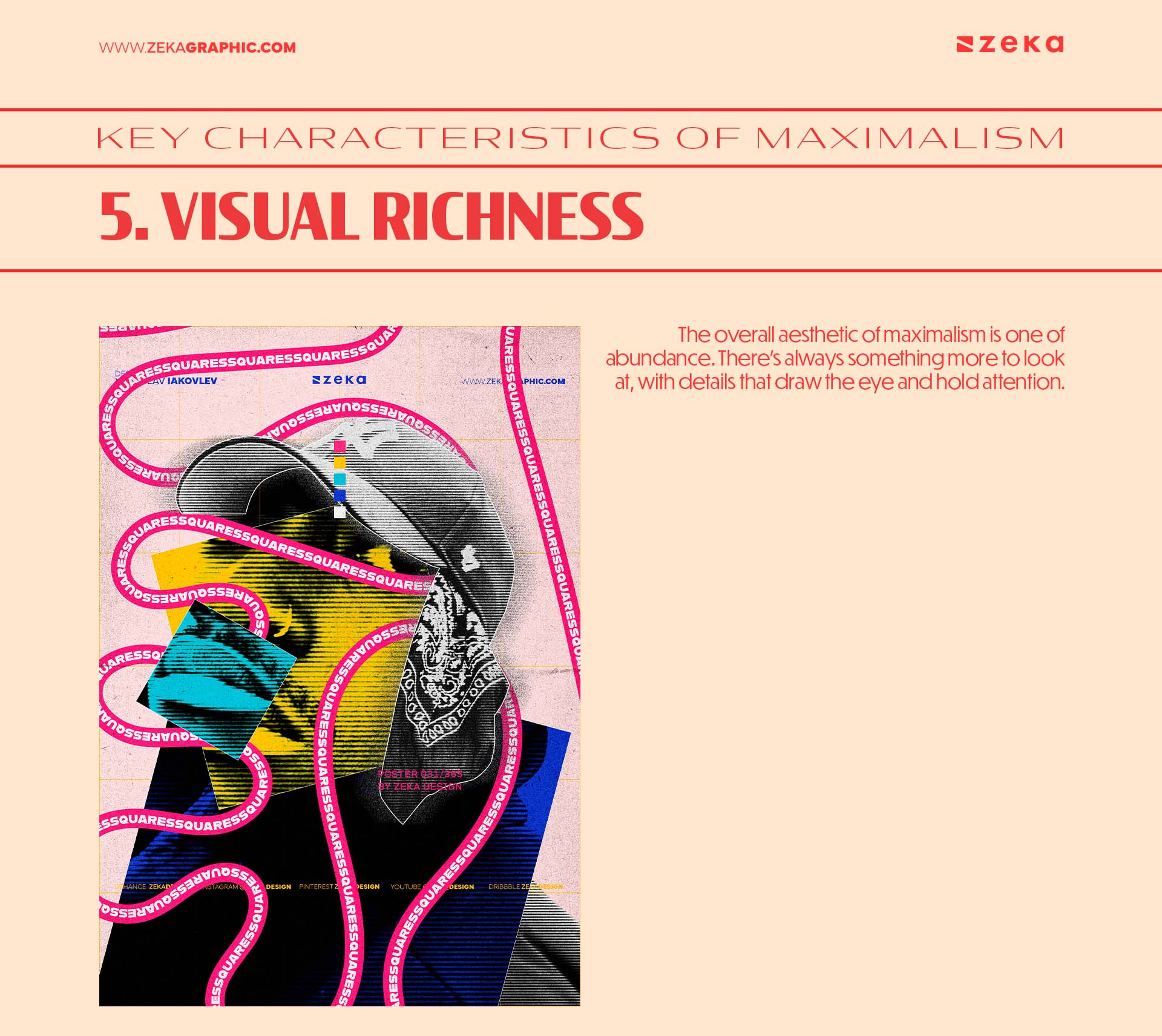 Key Characteristics of Maximalism Visual Richness