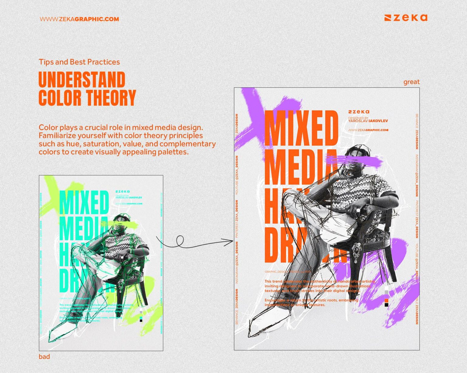 Mixture Graphics Mixed Media in Graphic Design (Complete Guide) - Zeka Design