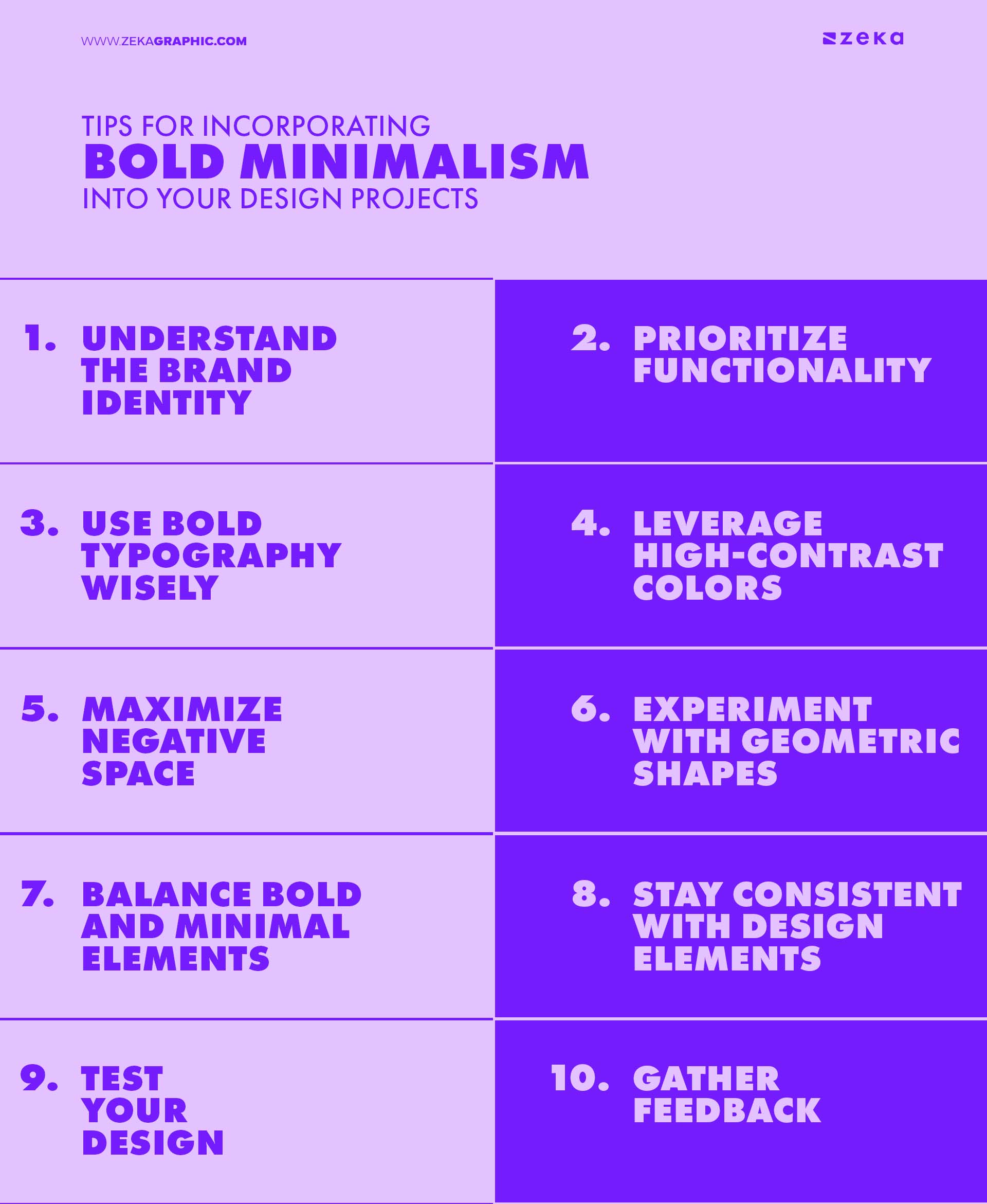 Tips for Incorporating Bold Minimalism into Your Design Projects