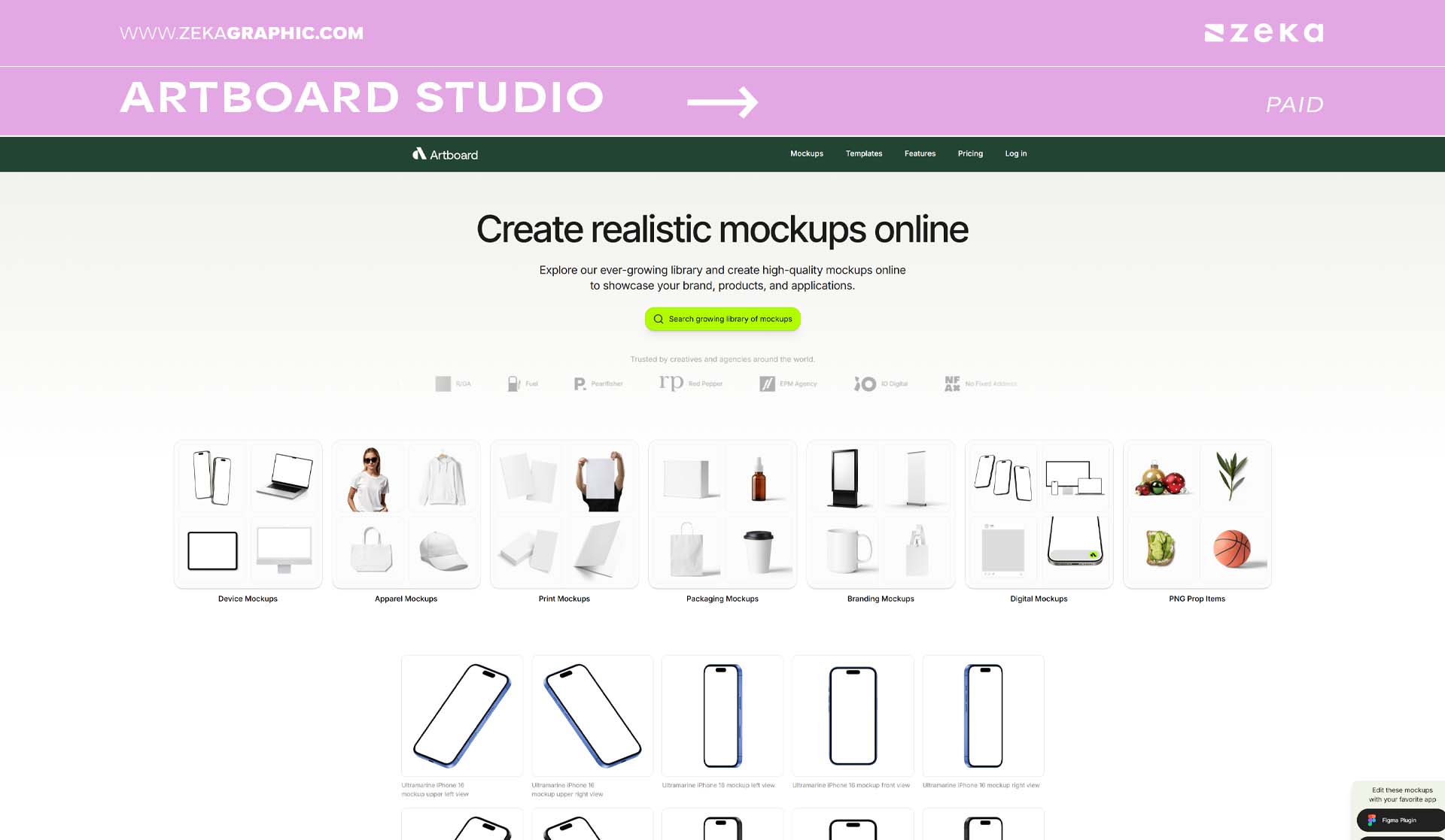 Best Mockup Websites Artboard Studio
