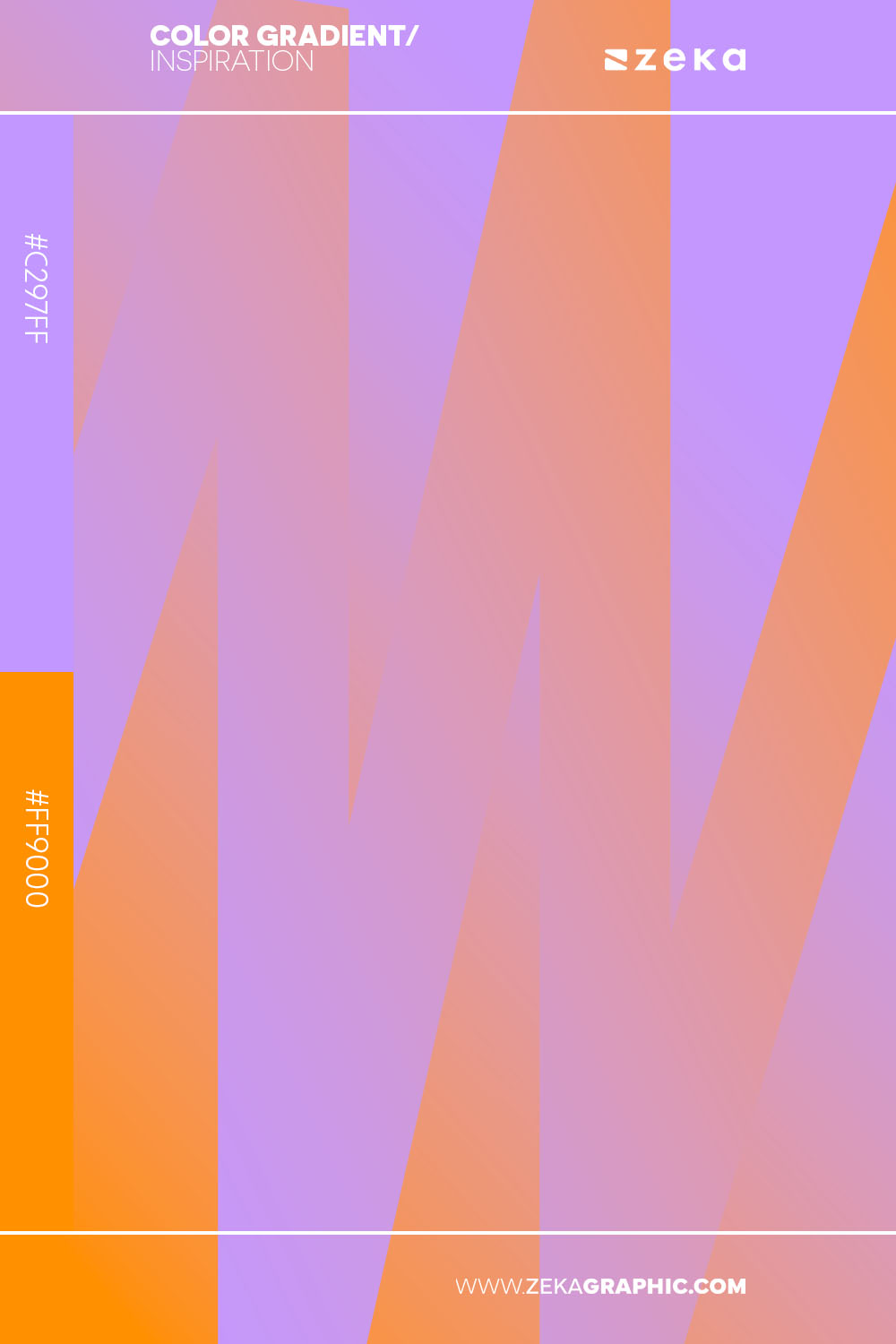 Color Gradient Inspiration 12 ff9000 c297ff