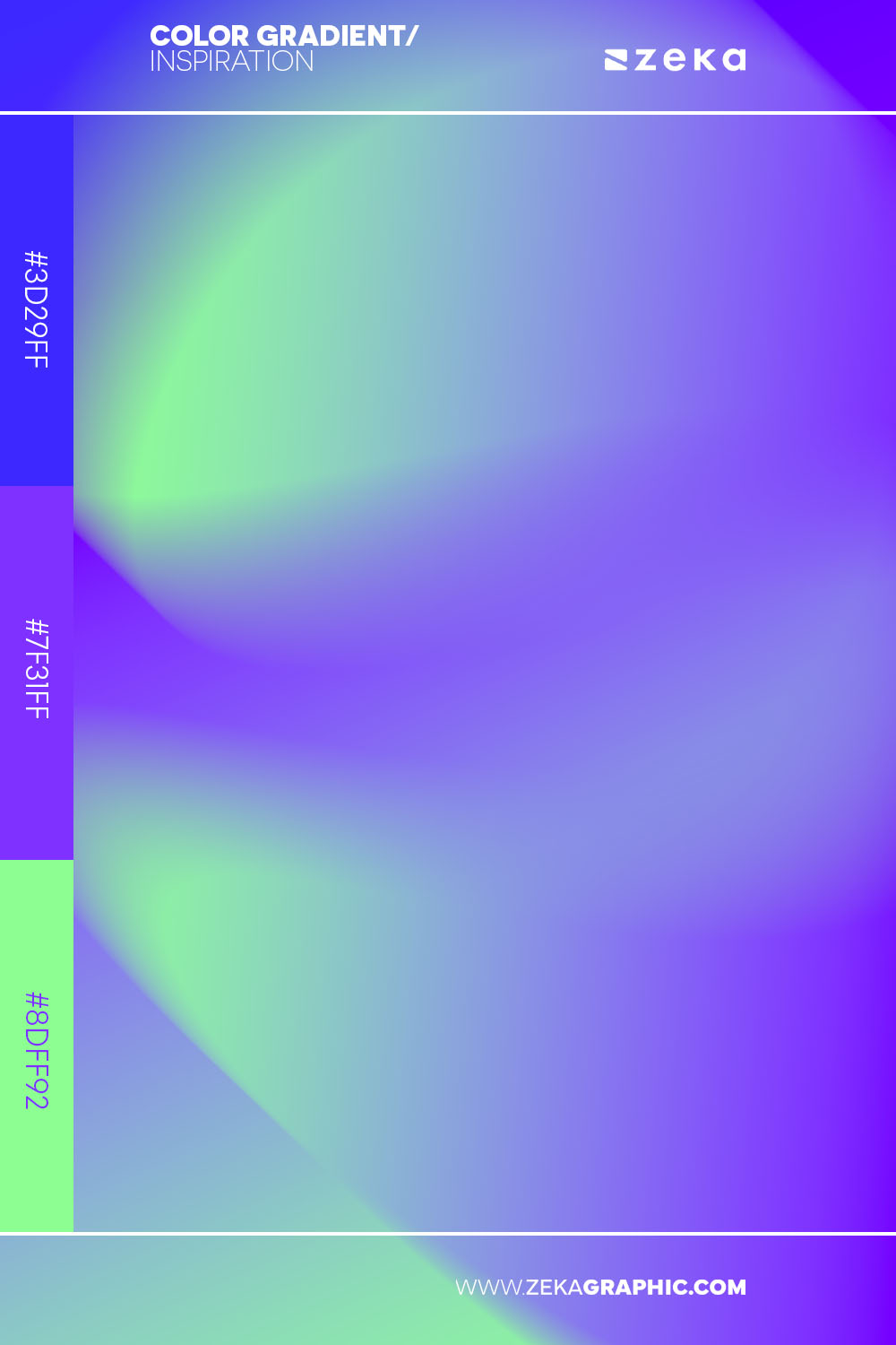 Color Gradient Inspiration 29 3d29ff 7f31ff 8dff92