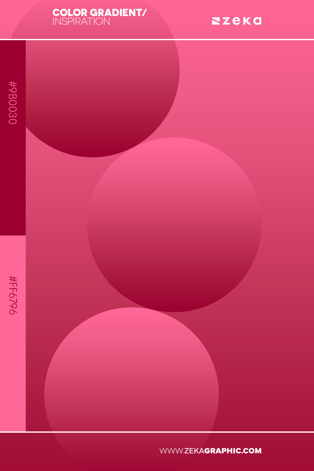 Color Gradient Inspiration 9b0030 ff6796