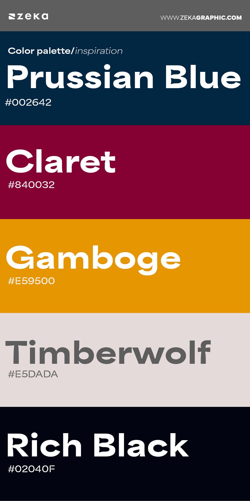 Color Palette Inspiration 18 #002642 #840032 #E59500 #E5DADA #02040F