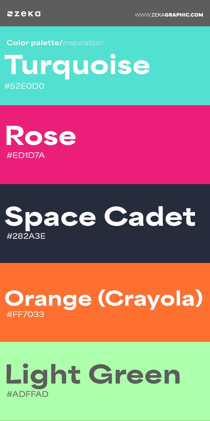 30 Creative Color Palette Ideas for Graphic Designers - Zeka Design
