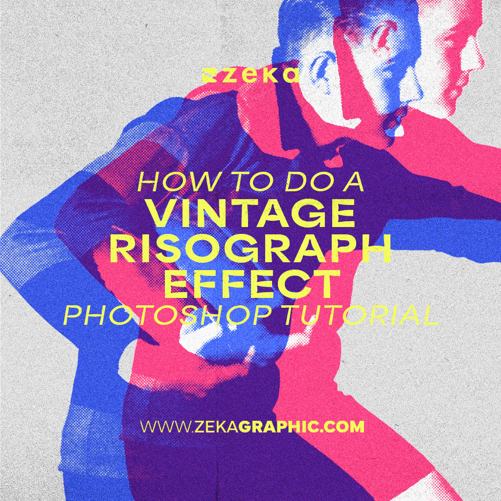 How To Do a Vintage Risograph Effect Photoshop Tutorial