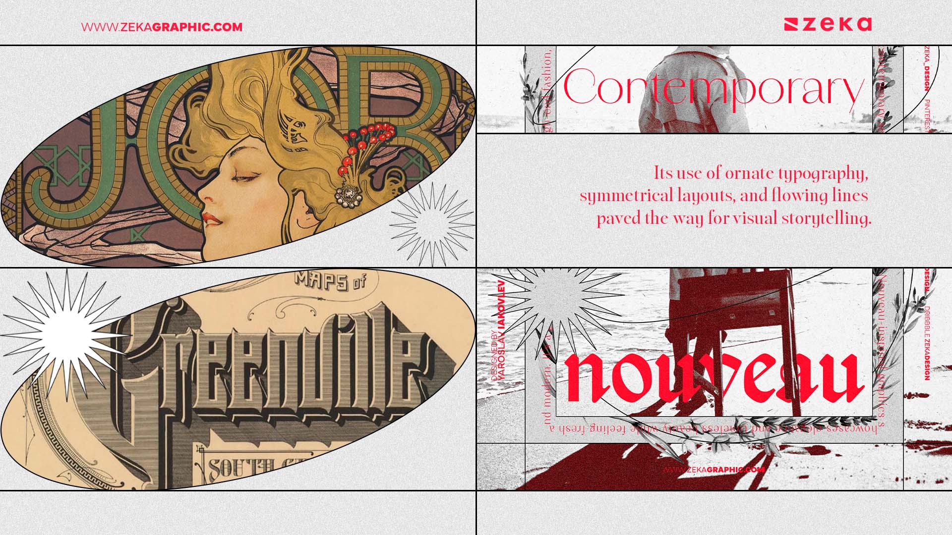 The influence of Art Nouveau in graphic design